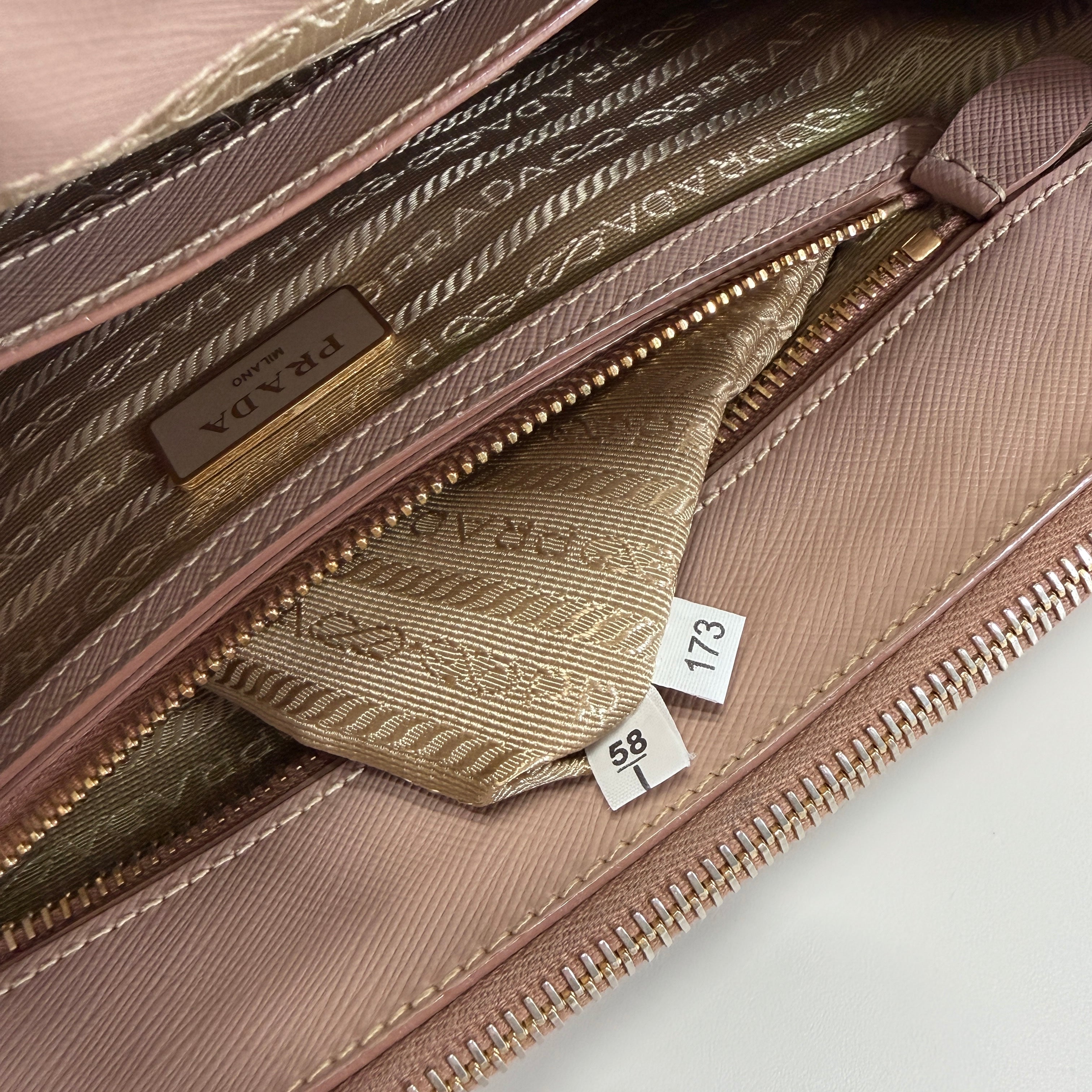 2607 secondhand PRADA Galleria 2WAY hand bag