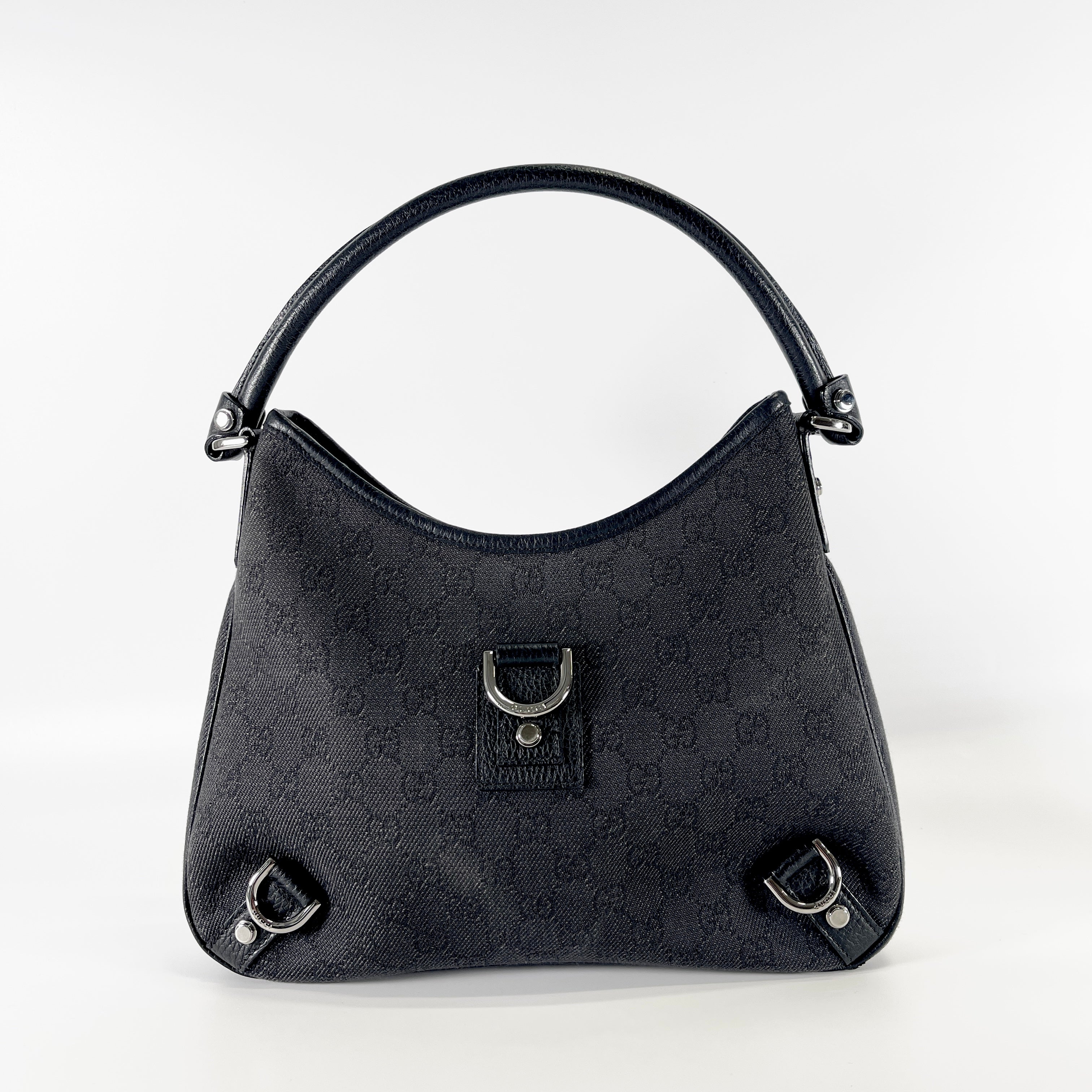 2604 secondhand GUCCI GG canvas Abby hand bag