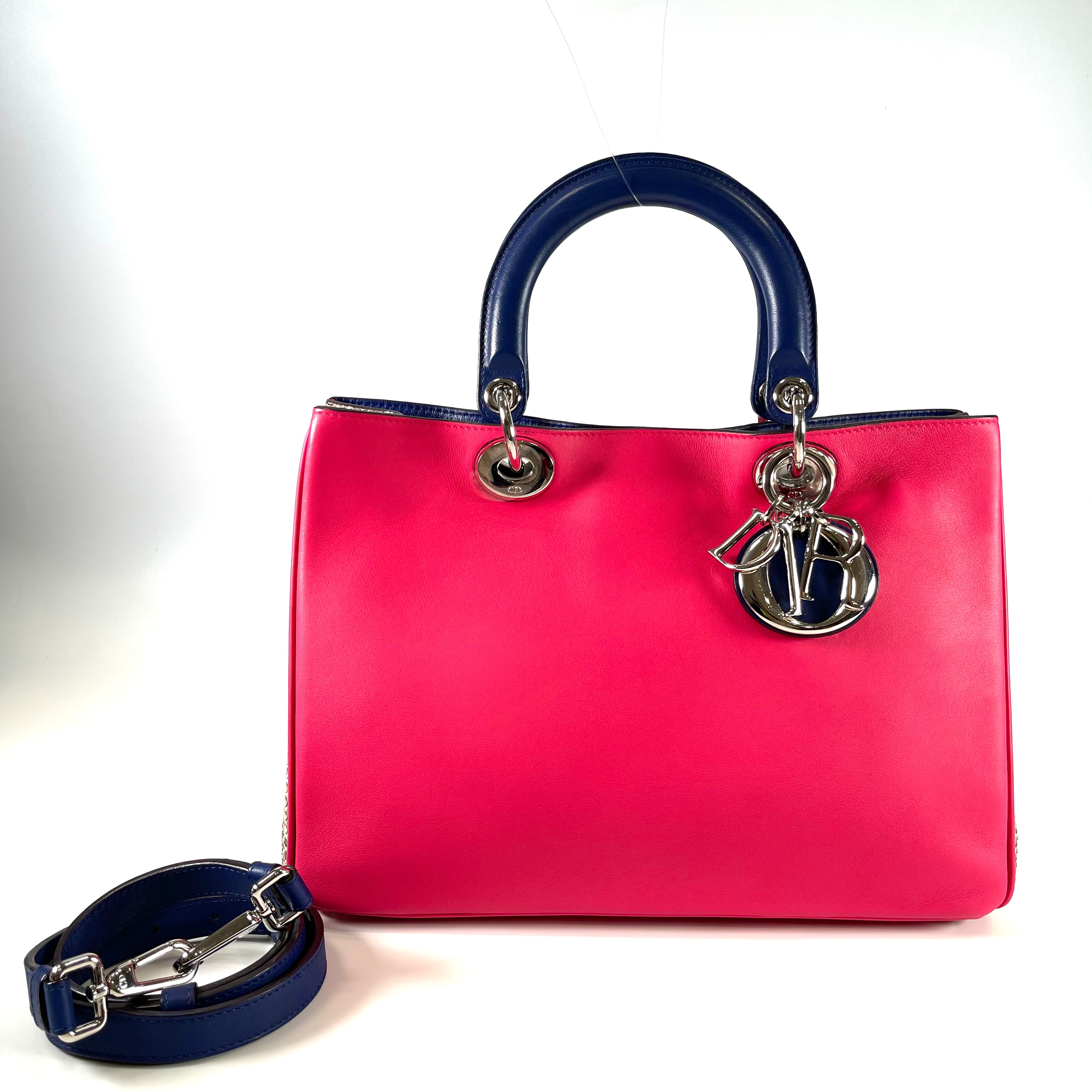 2601 CD leather Python Lady Dior Multi strap pouch