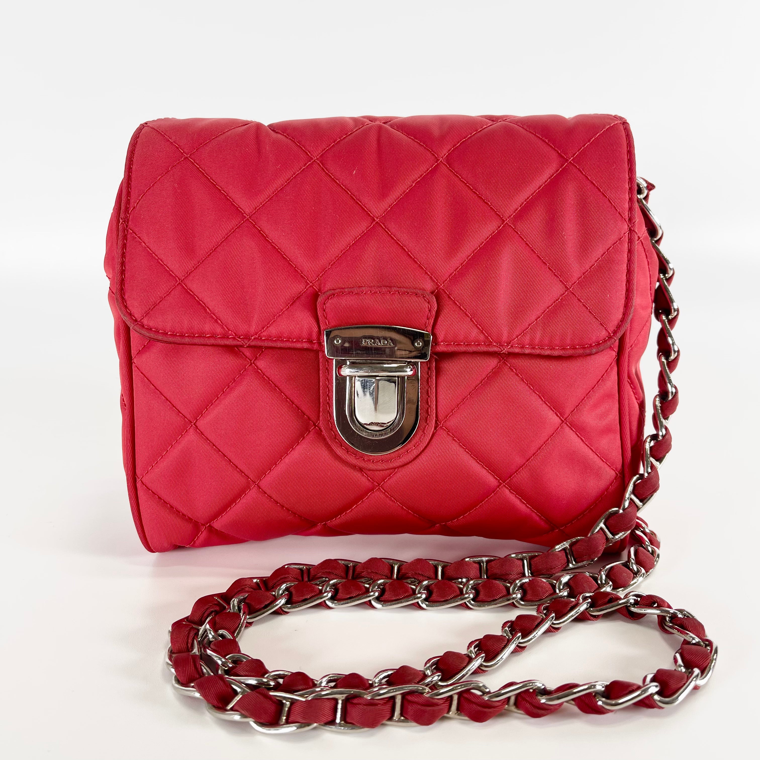 2602 secondhand PRADA fabric flap 31/K 173 B Shoulder bag / Crossbody Bag