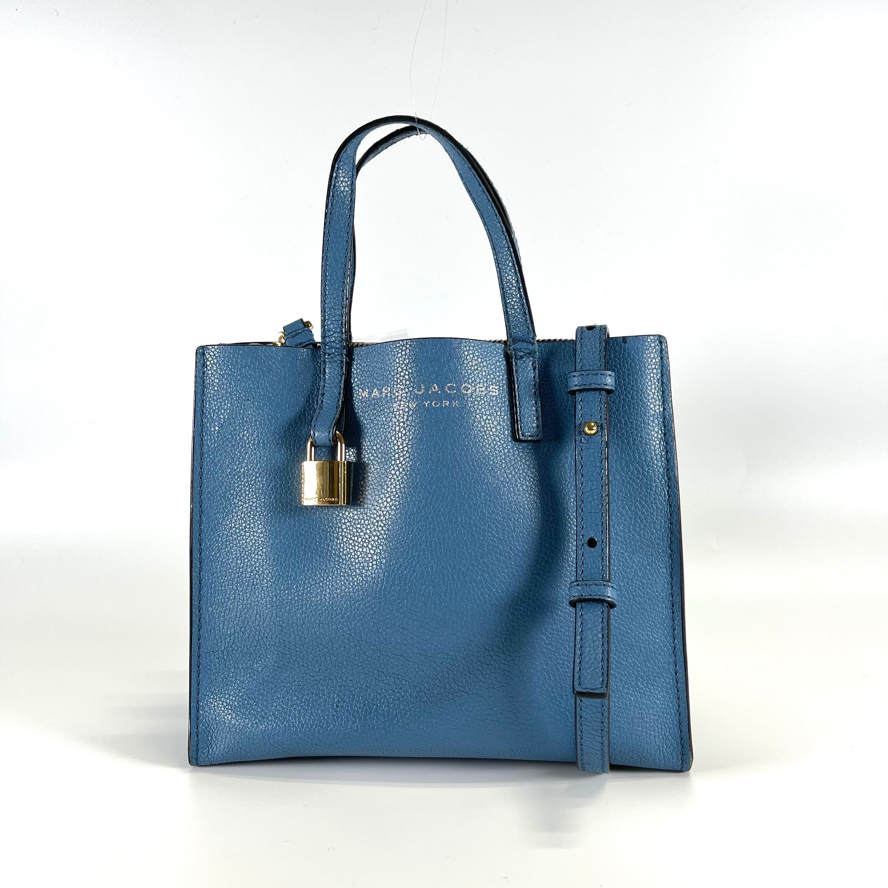 2601 MARC JACOBS leather 2way bag blue shoulder strap