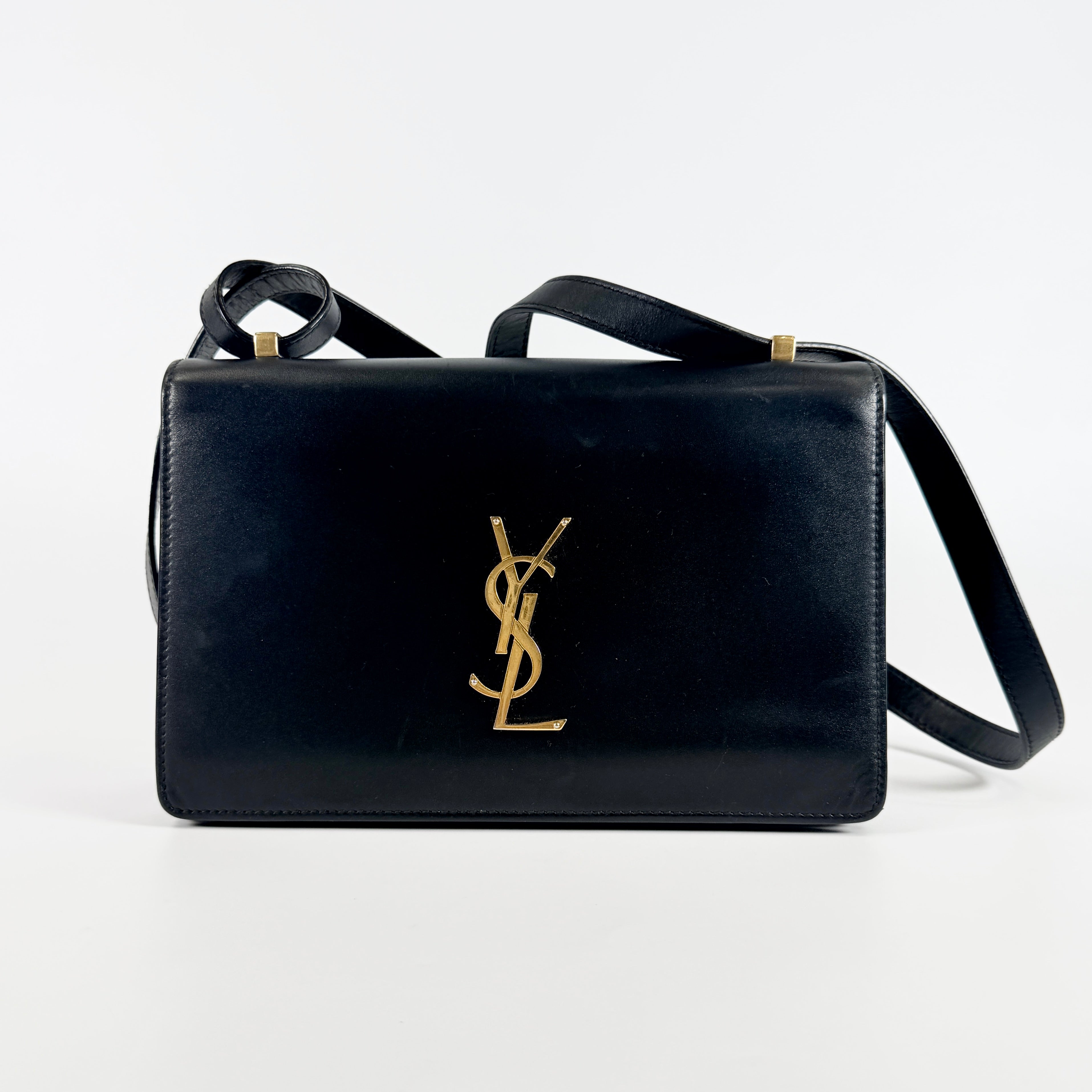 2604 secondhand Saint Laurent Calfskin Shoulder Bag