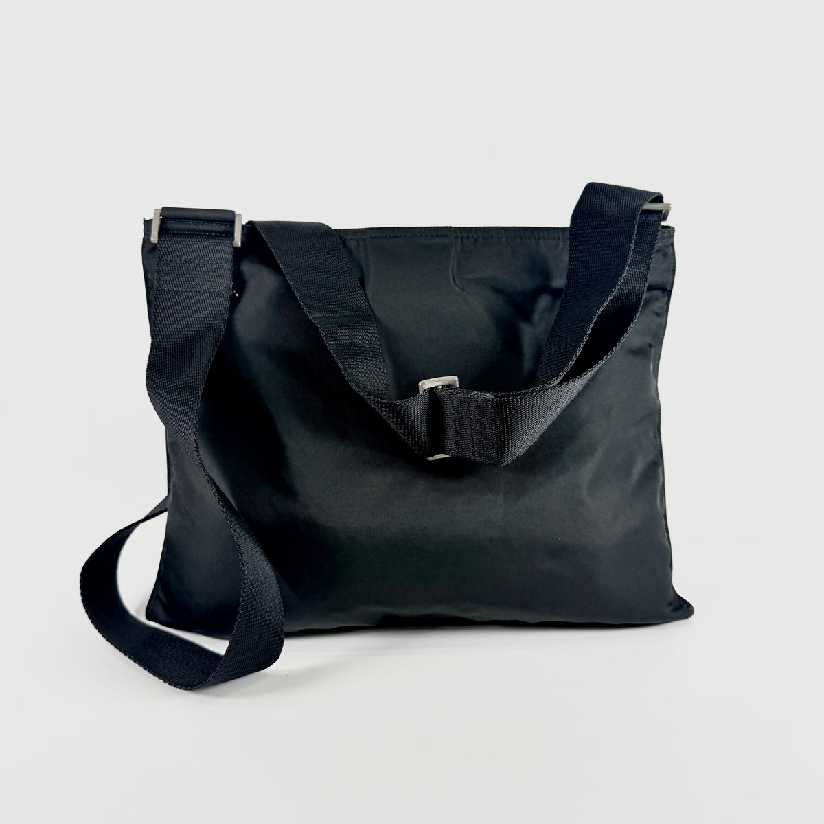 2607 secondhand PRADA Shoulder bag black nylon