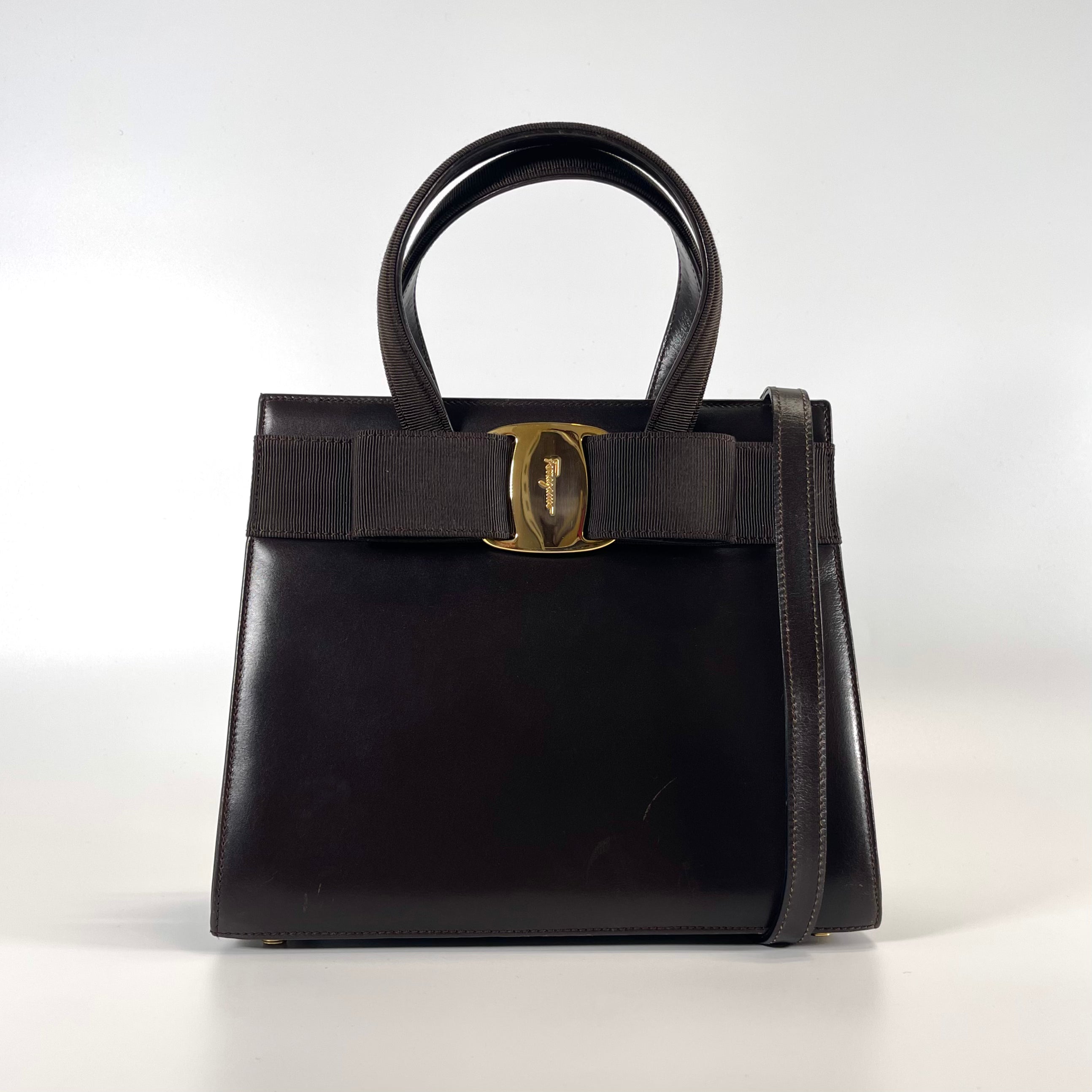 2512 secondhand  Ferragamo Vara Ribbon 2Way bag