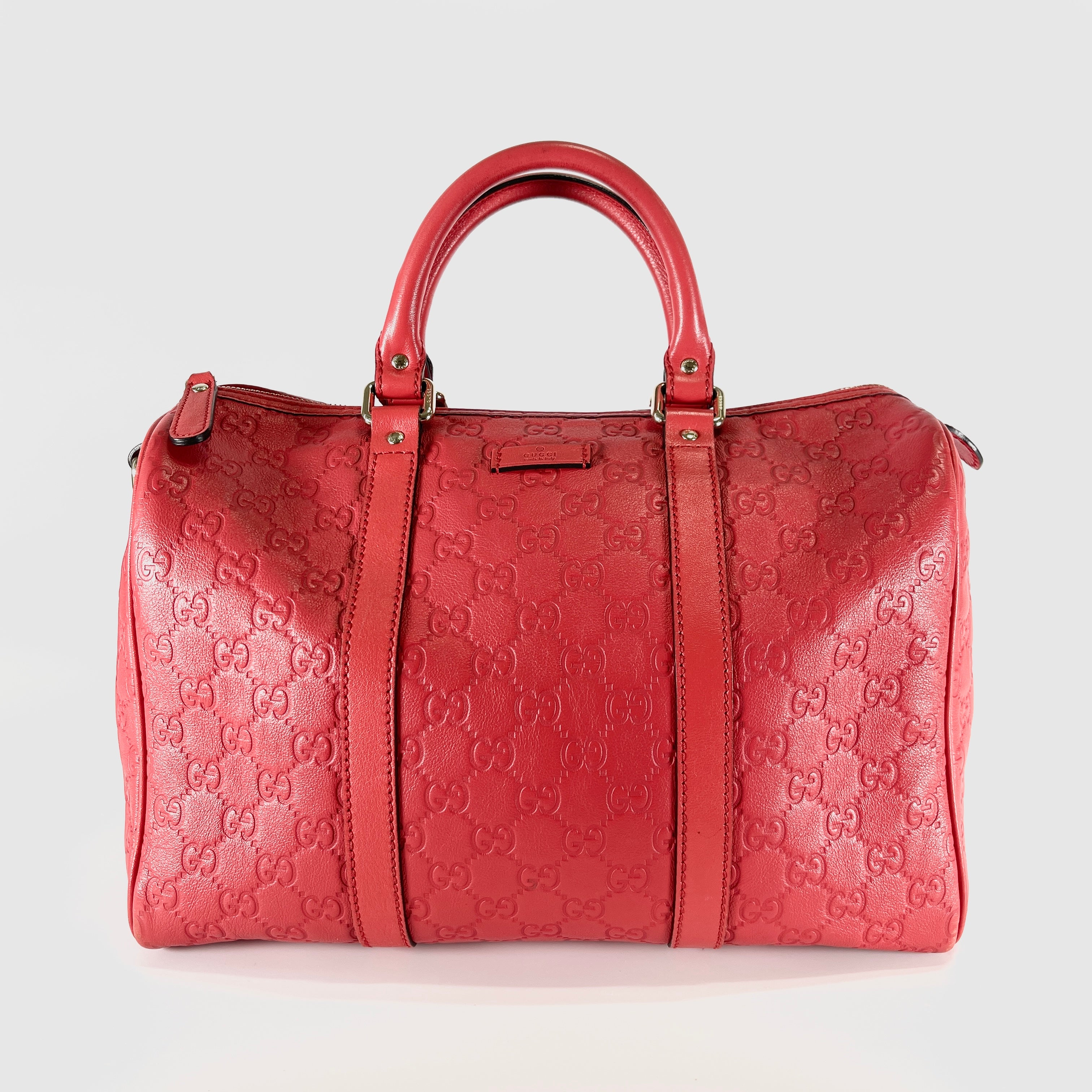 2605 secondhand GUCCI Boston Island Red