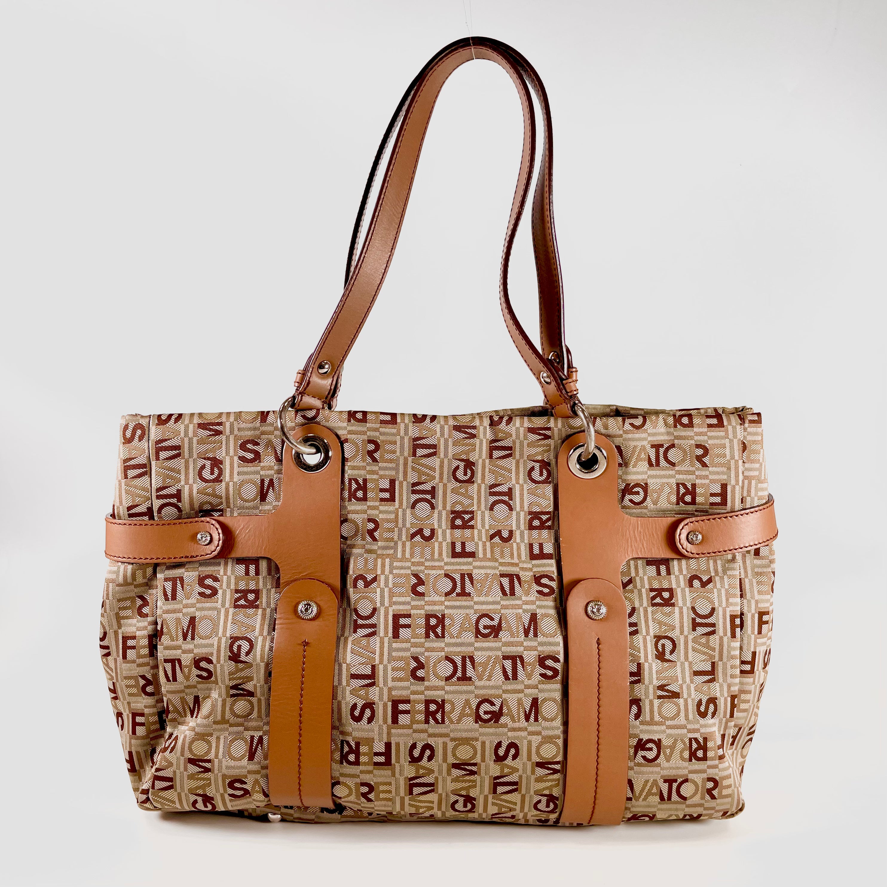 2601 Ferragamo logo Tote Bag