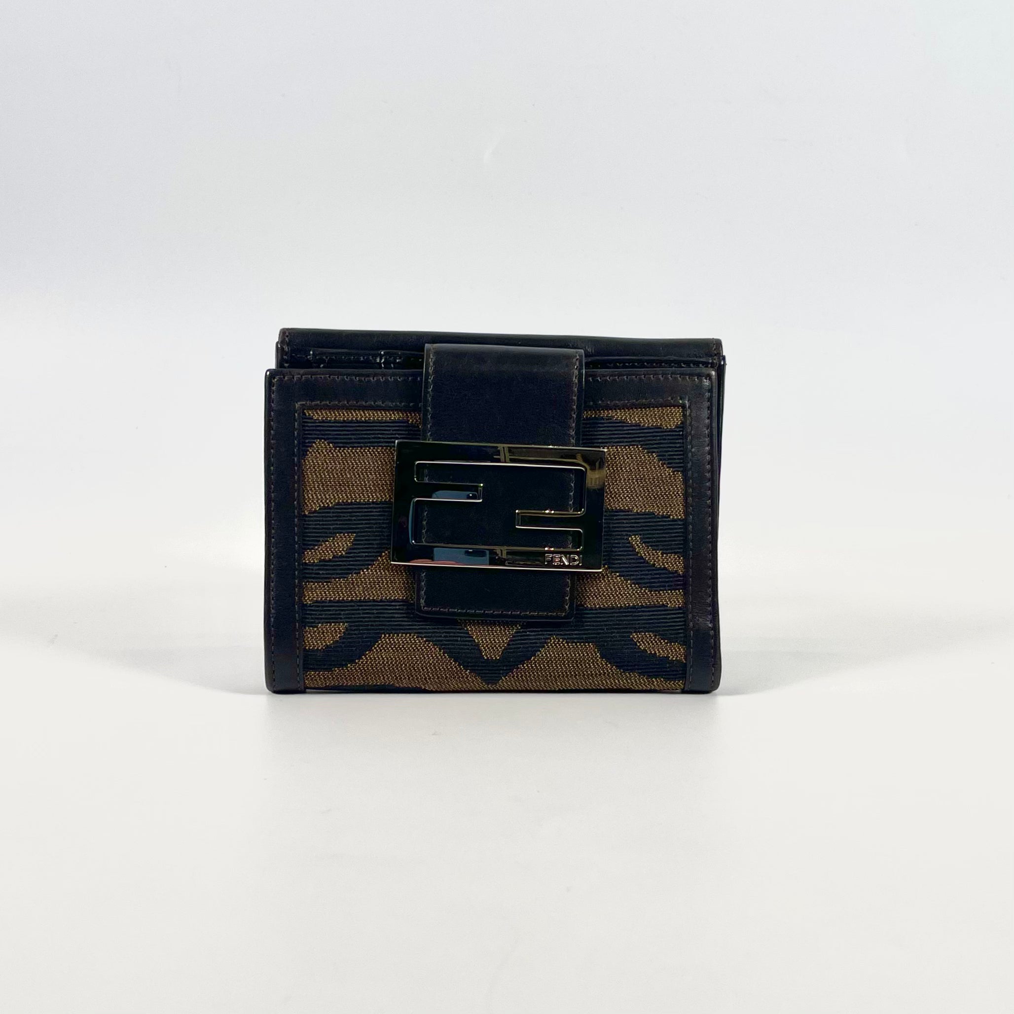 2511 FENDI Zebra Print Compact Wallet