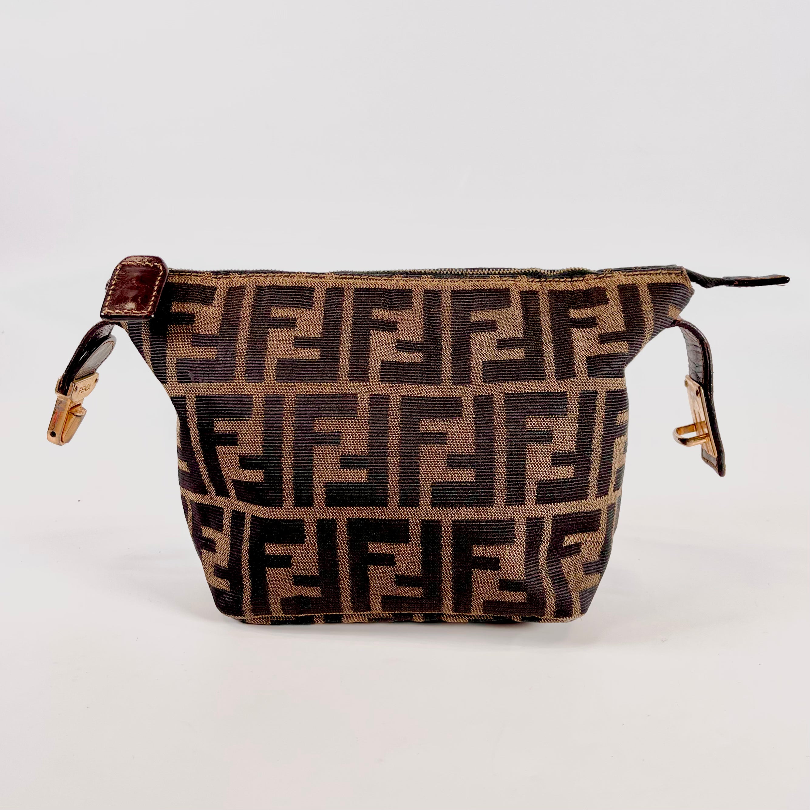2602 secondhand FENDI mini Zucca hand bag