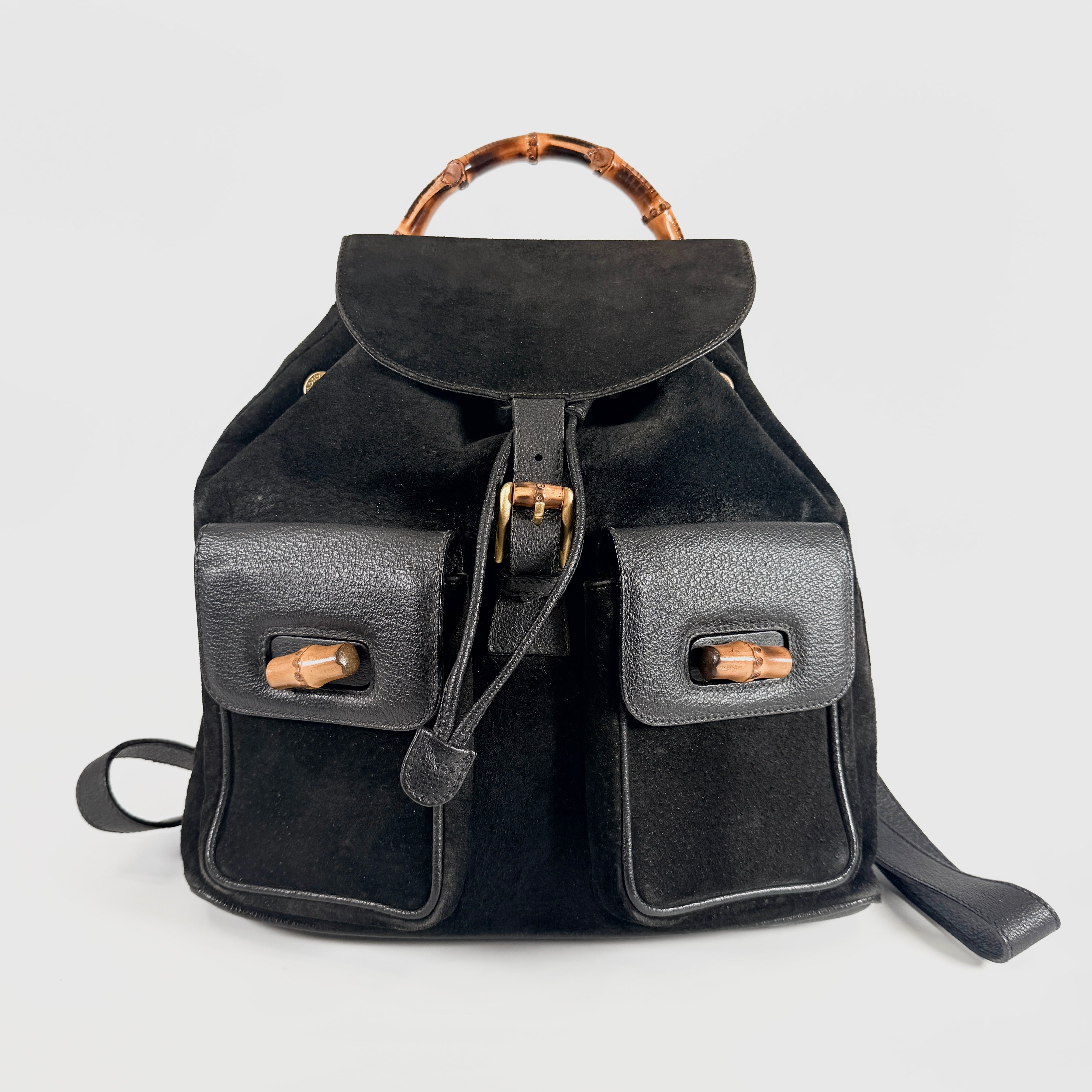 2607 secondhand GUCCI Bamboo backpack