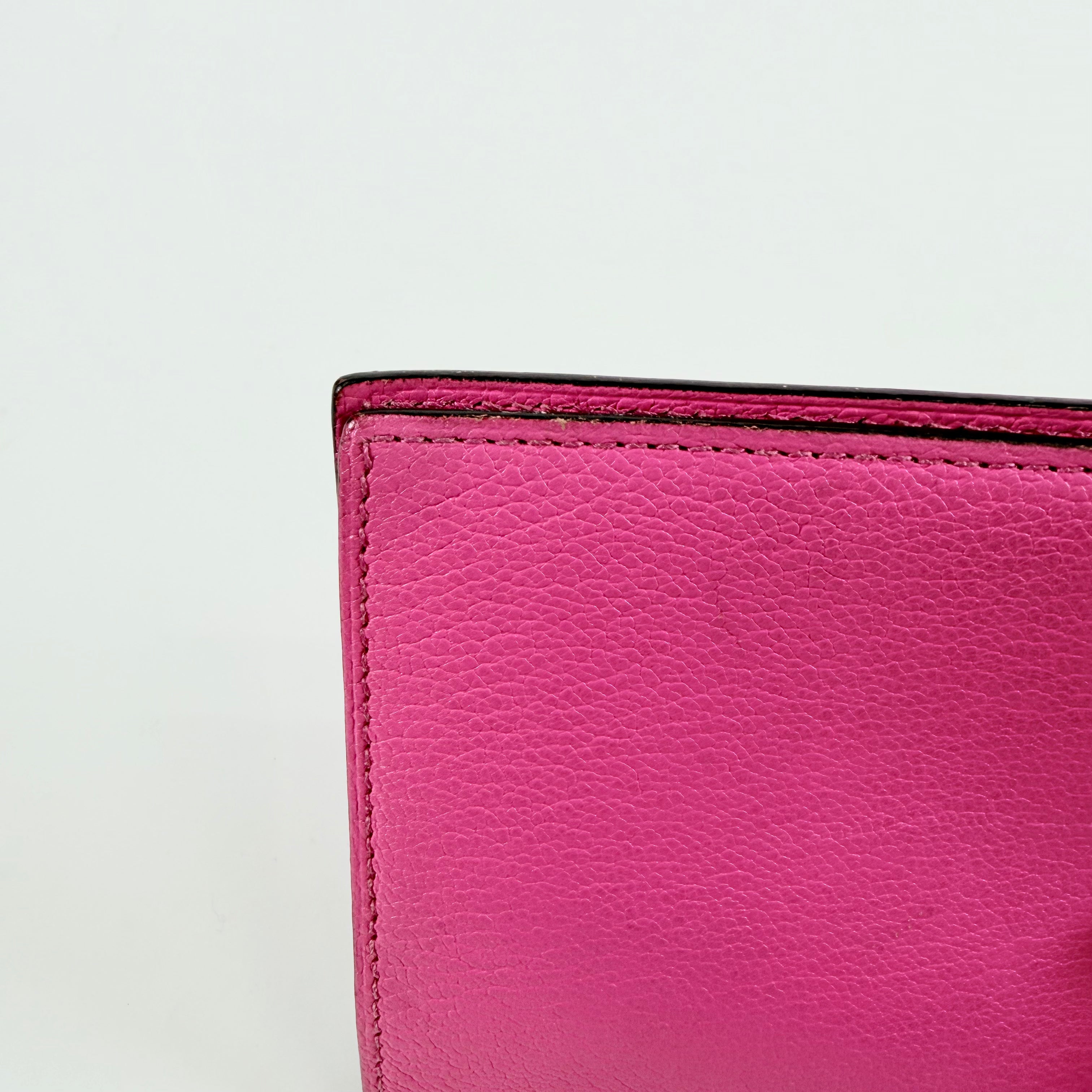 2608 secondhand HERMES Chèvre Agenda Rose Shocking SV Hardware