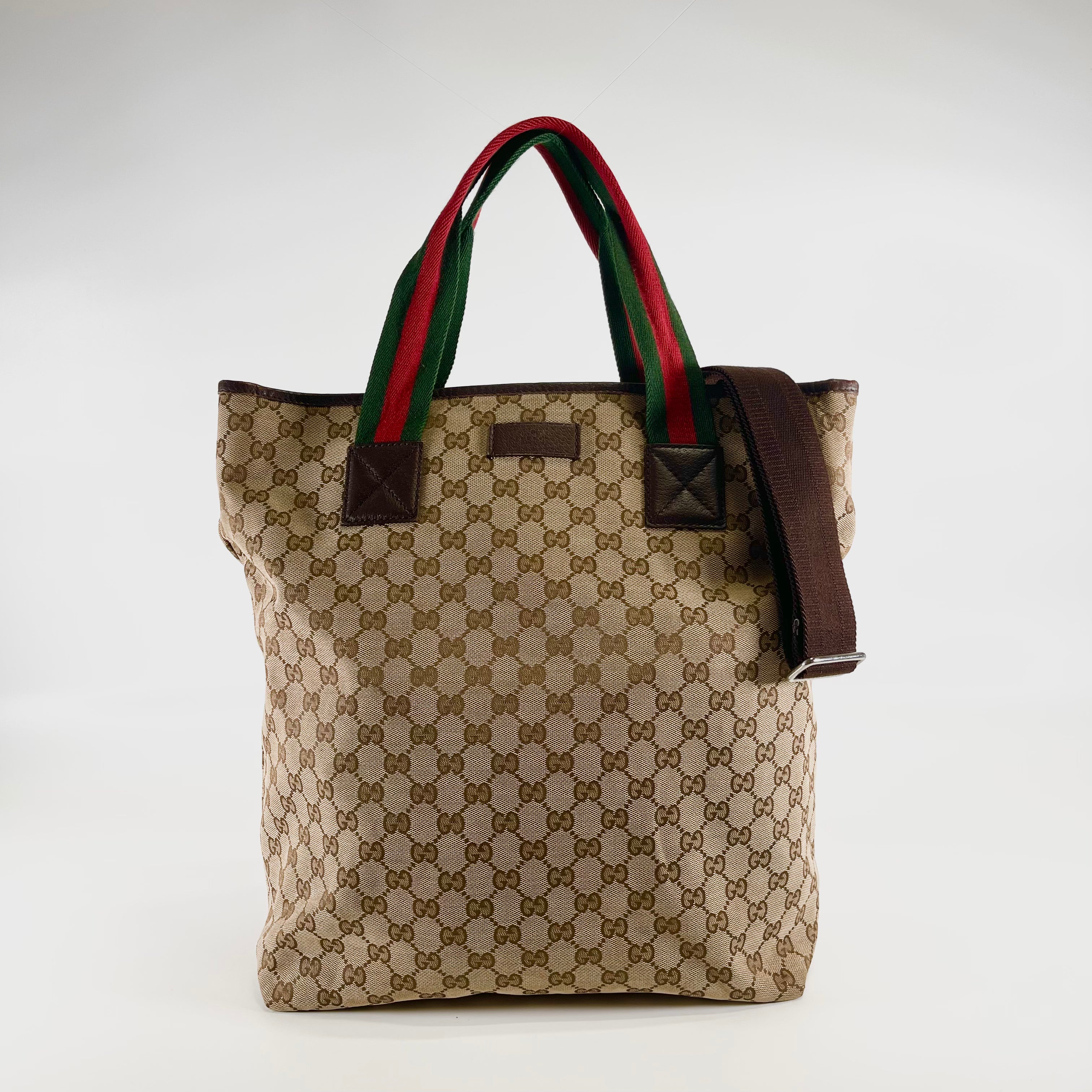 2601 secondhand GUCCI GG canvas Sherry 2WAY Tote Bag