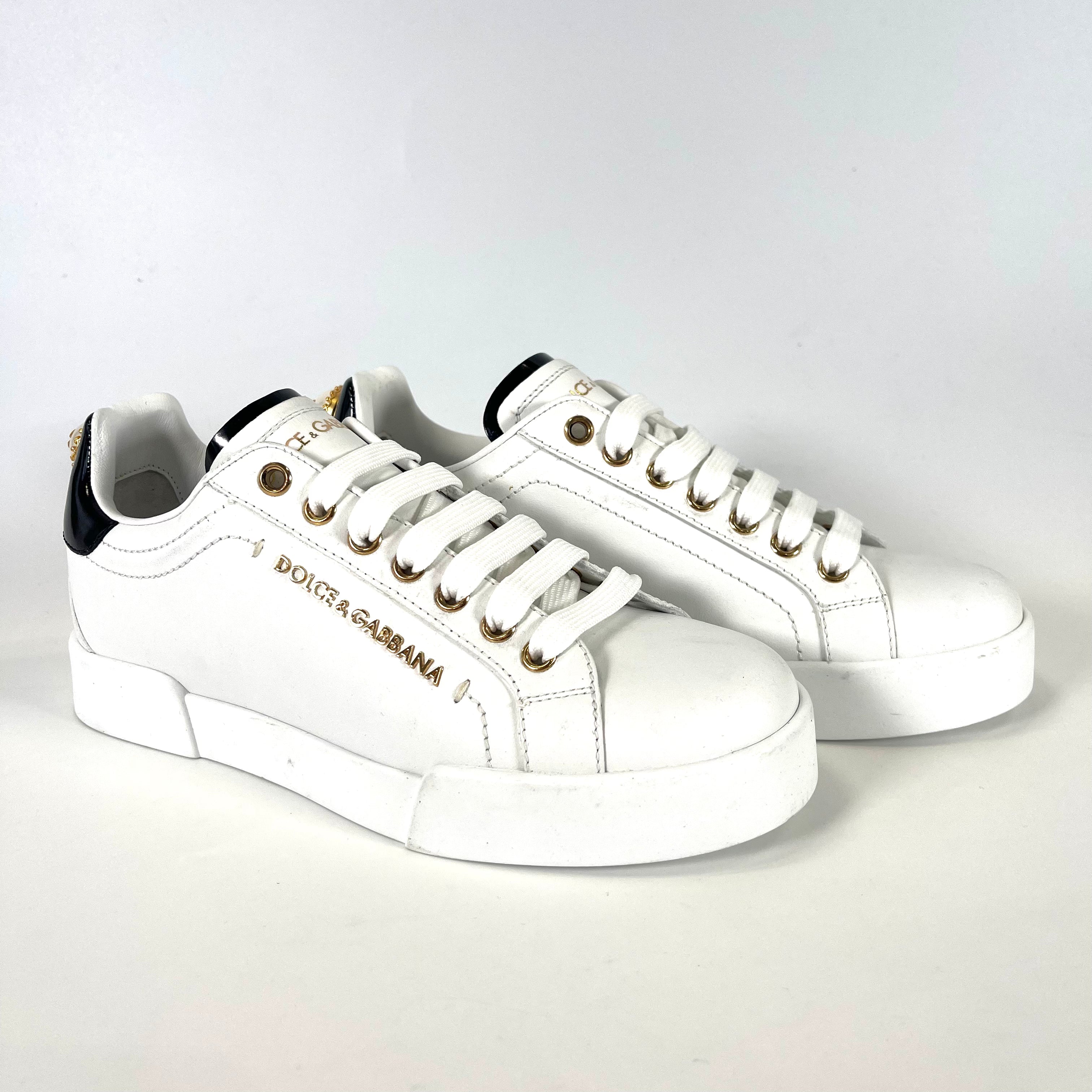 2512 DOLCE&GABBANA sneakers #36 WH×BK