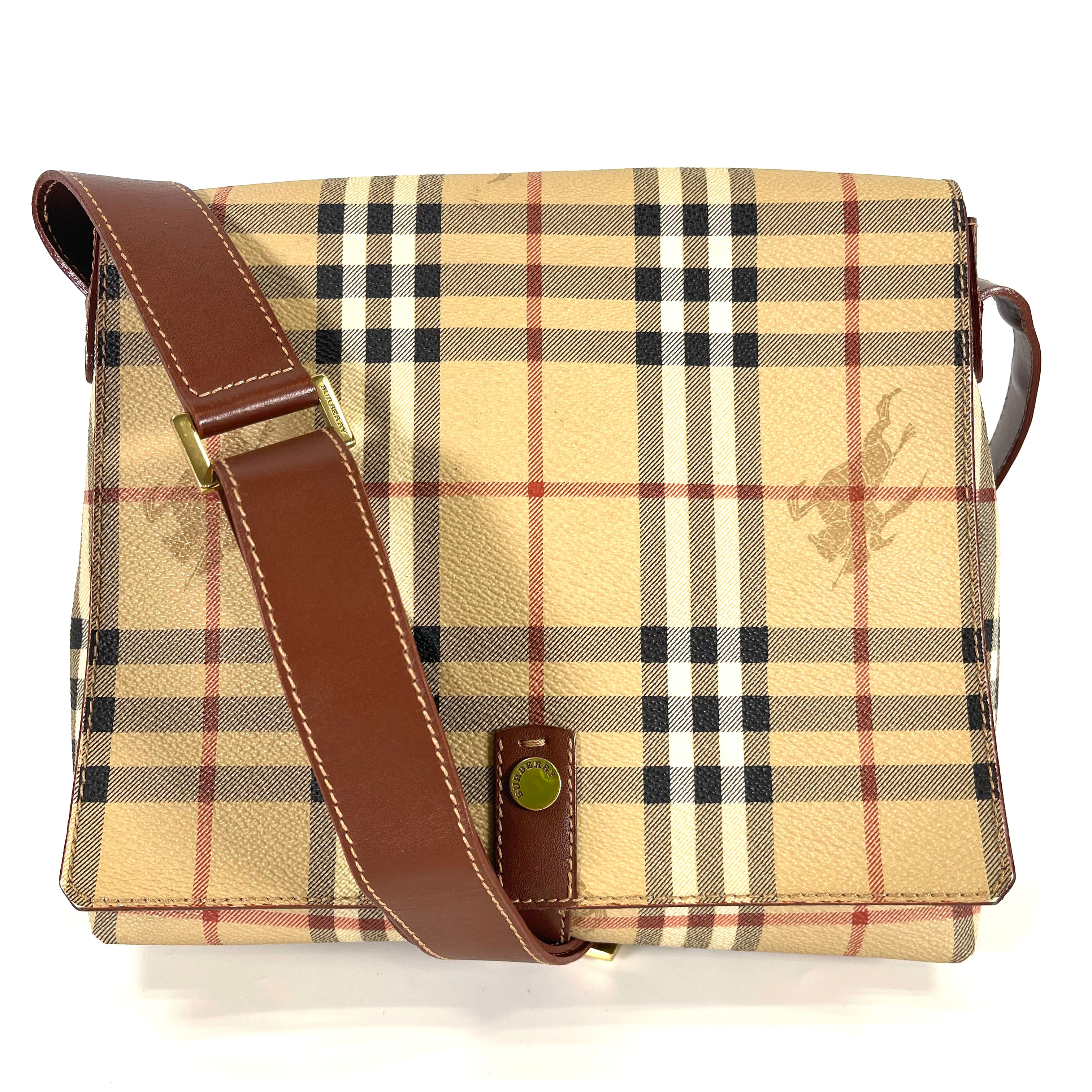 2512 secondhand  BURBERRY check Shoulder bag