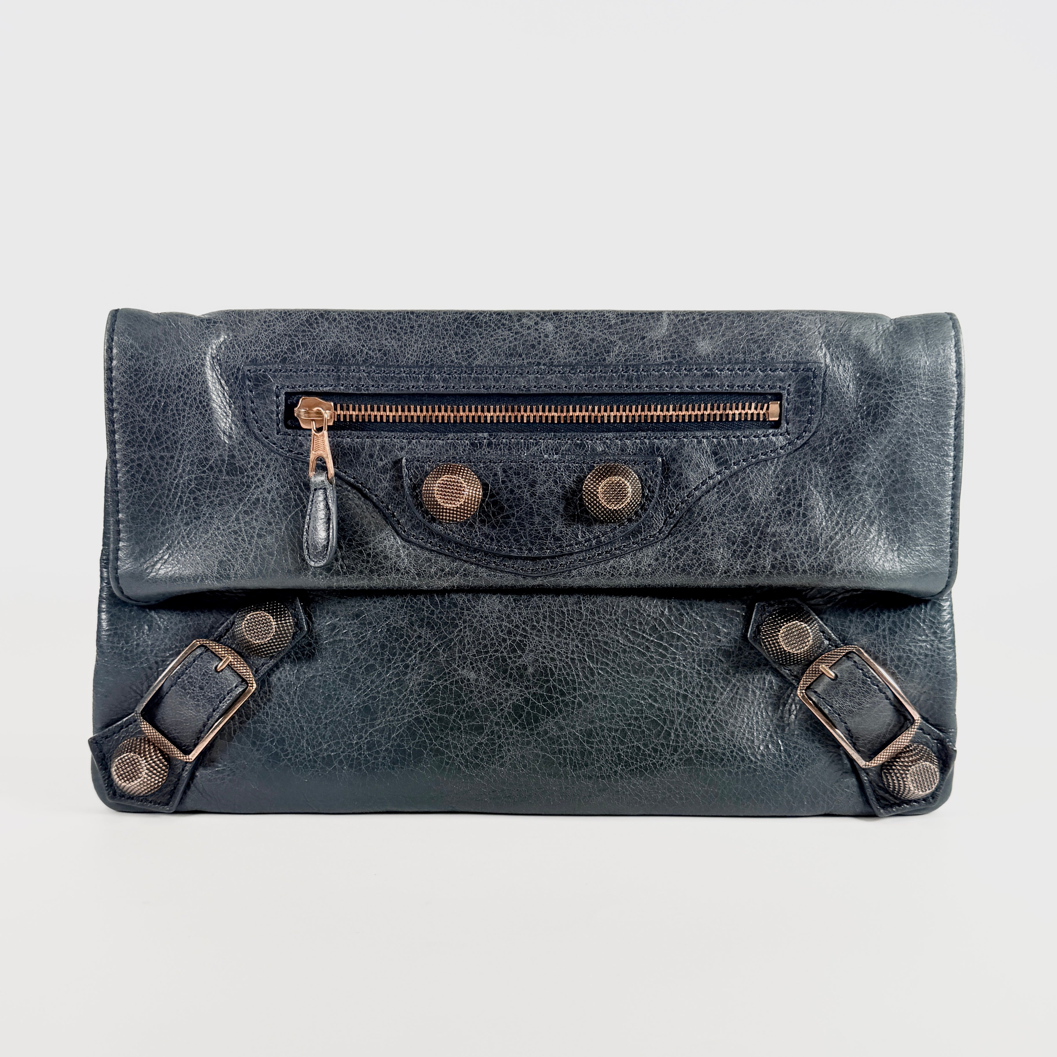 2608 secondhand BALENCIAGA Classic Clutch Grey