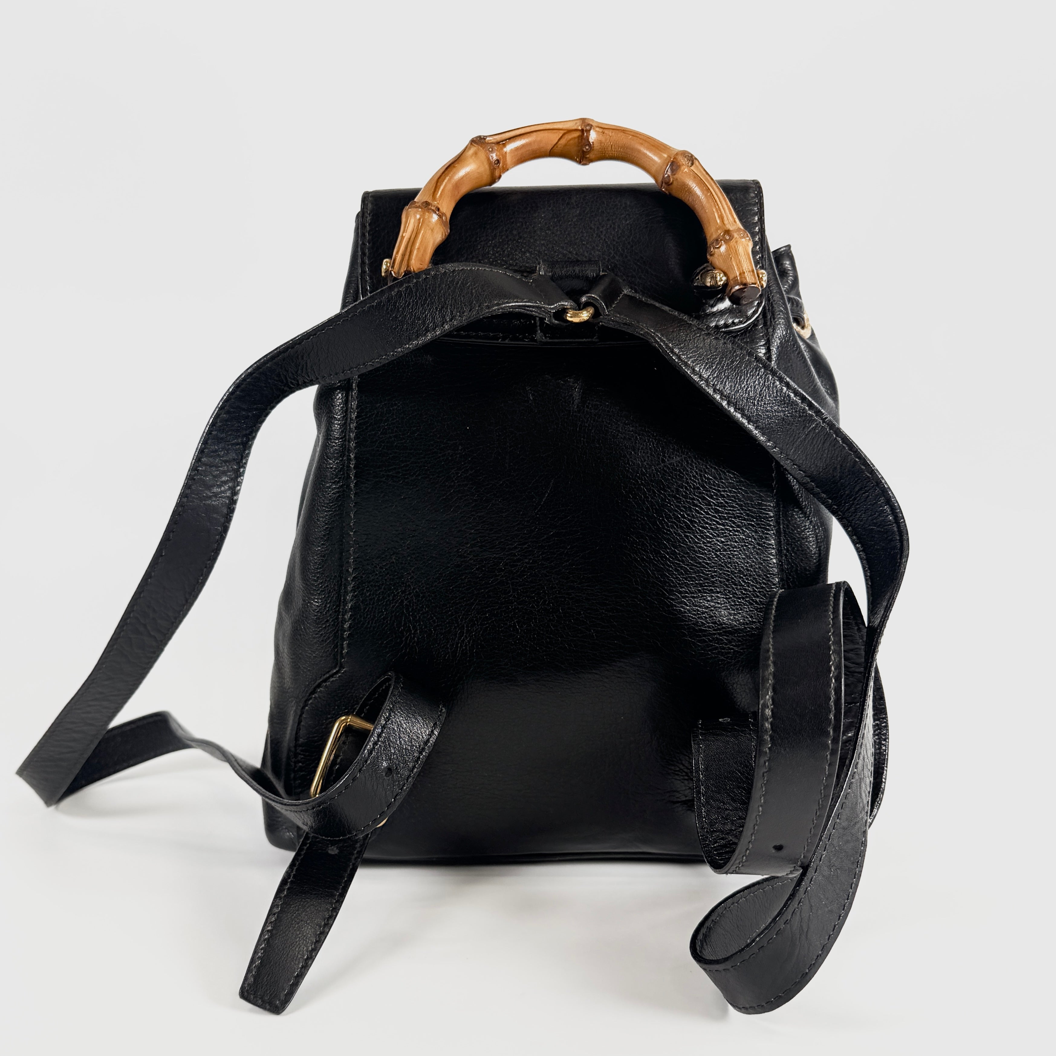 2606 secondhand GUCCI Bamboo backpack