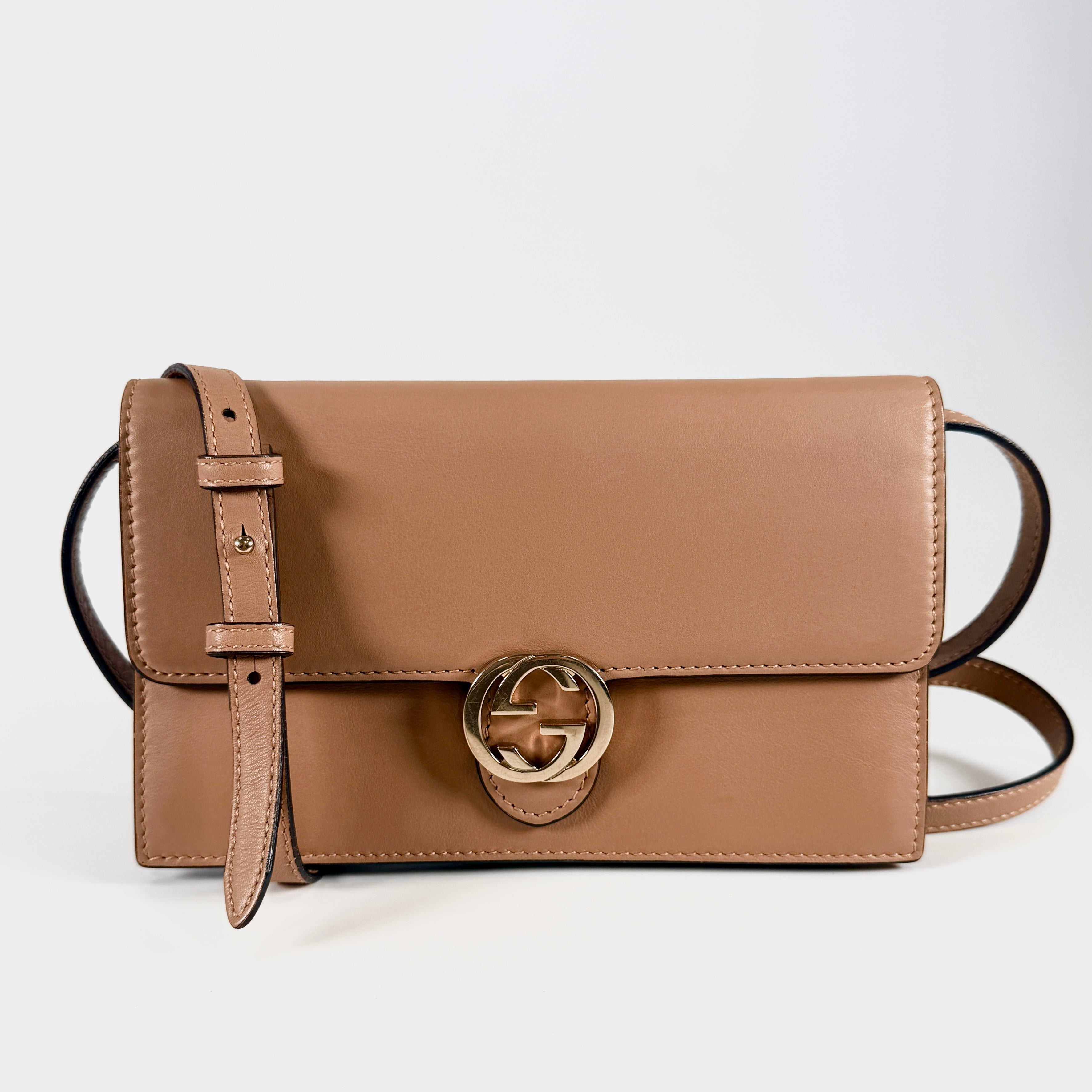 2606 secondhand GUCCI Interlocking G shoulder Wallet