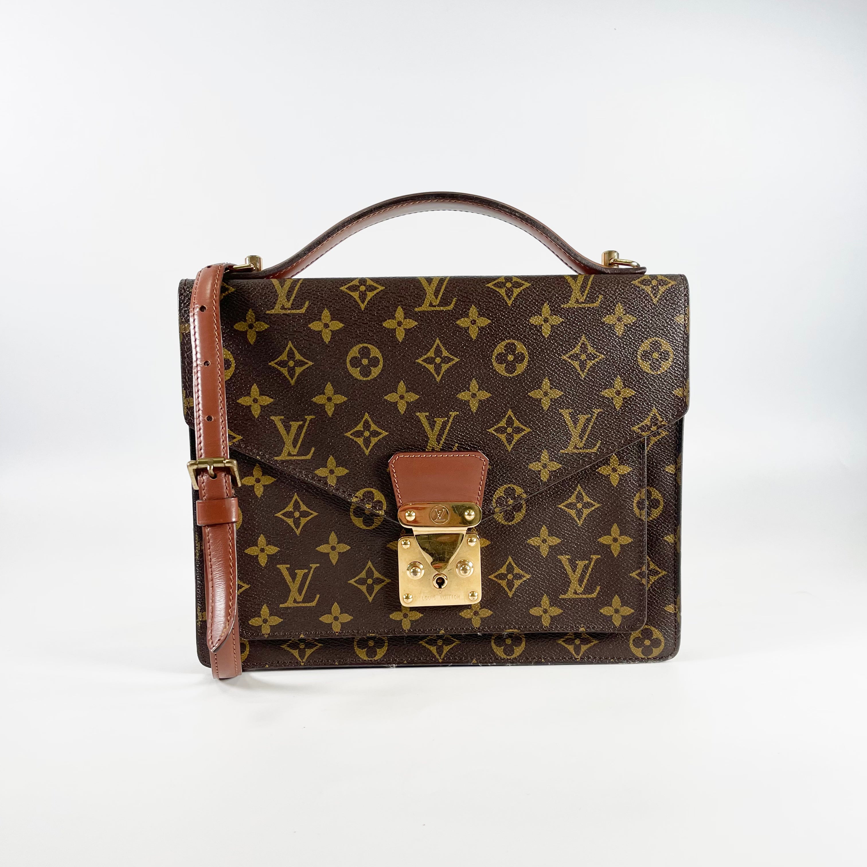 2602 secondhand LV Monogram Monceau 28