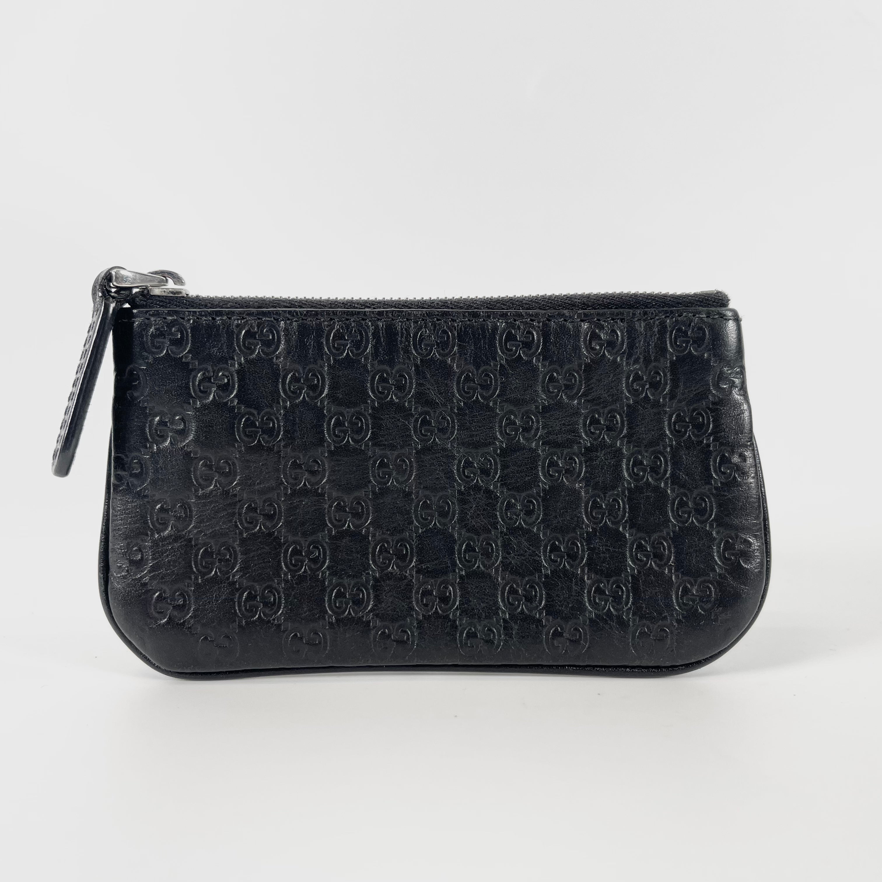 2603 secondhand GUCCI Micro Guccissima Coin Case