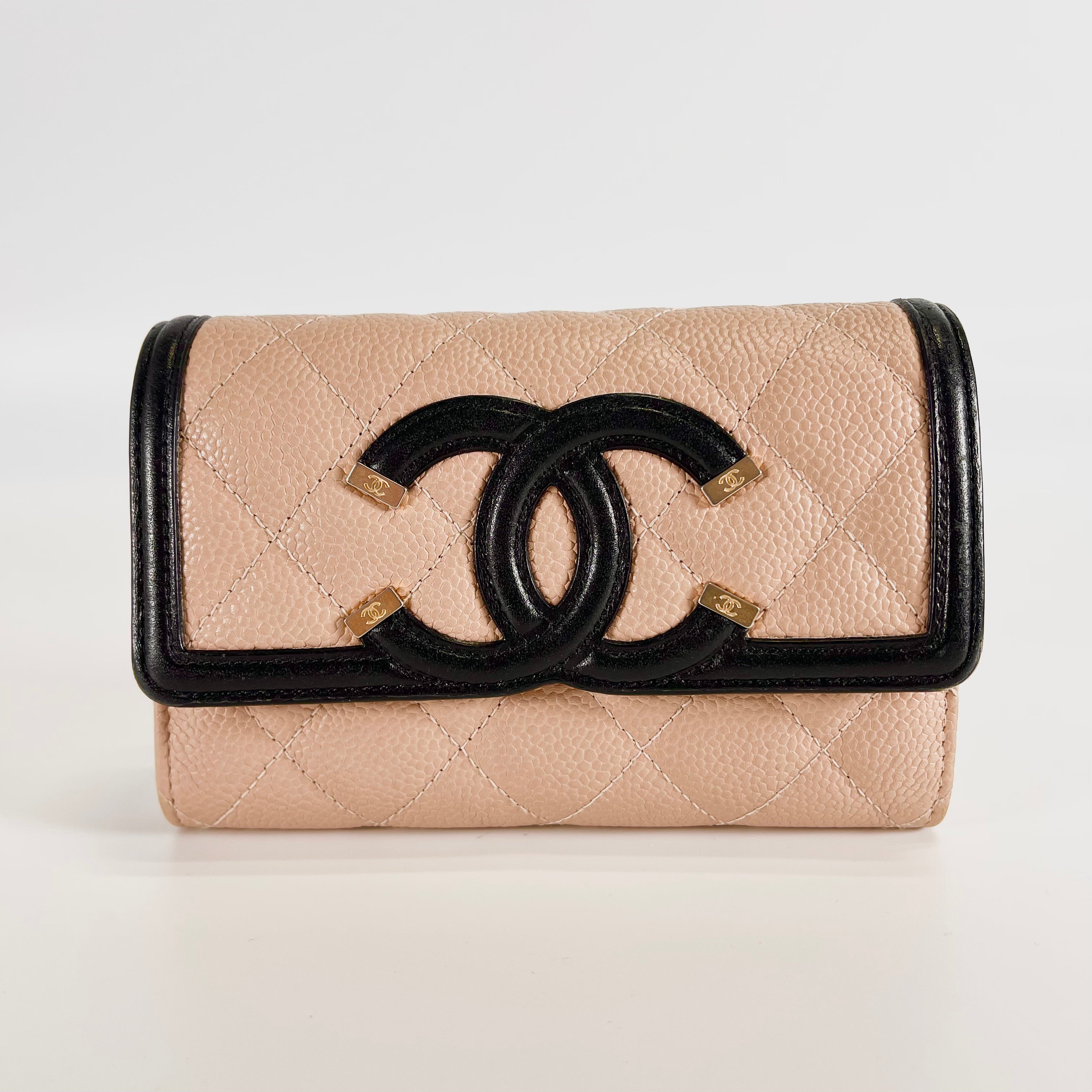 2603 secondhand CHANEL Wallet caviar 26292739 BE/BK 104