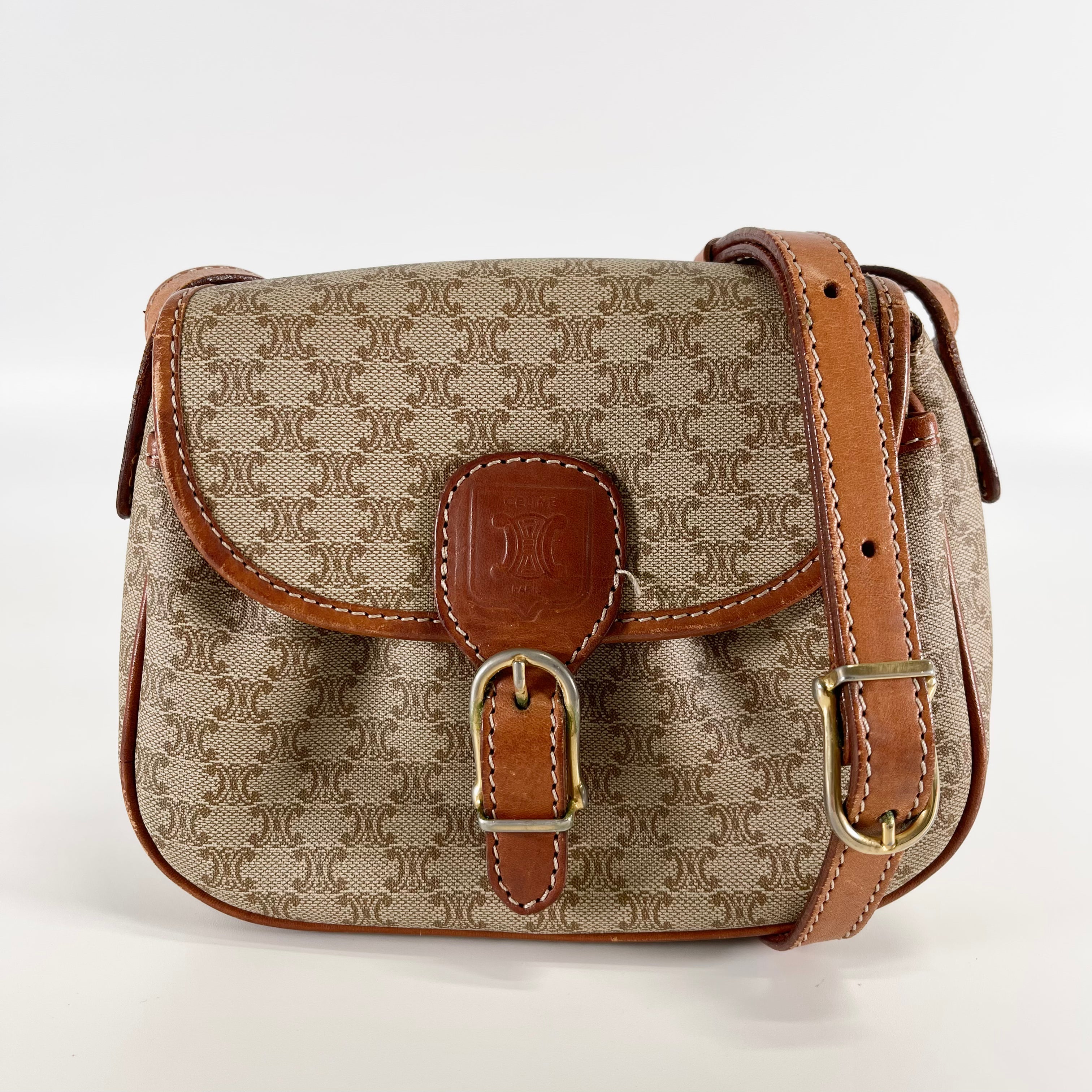 2602 secondhand CELINE Macadam Shoulder bag