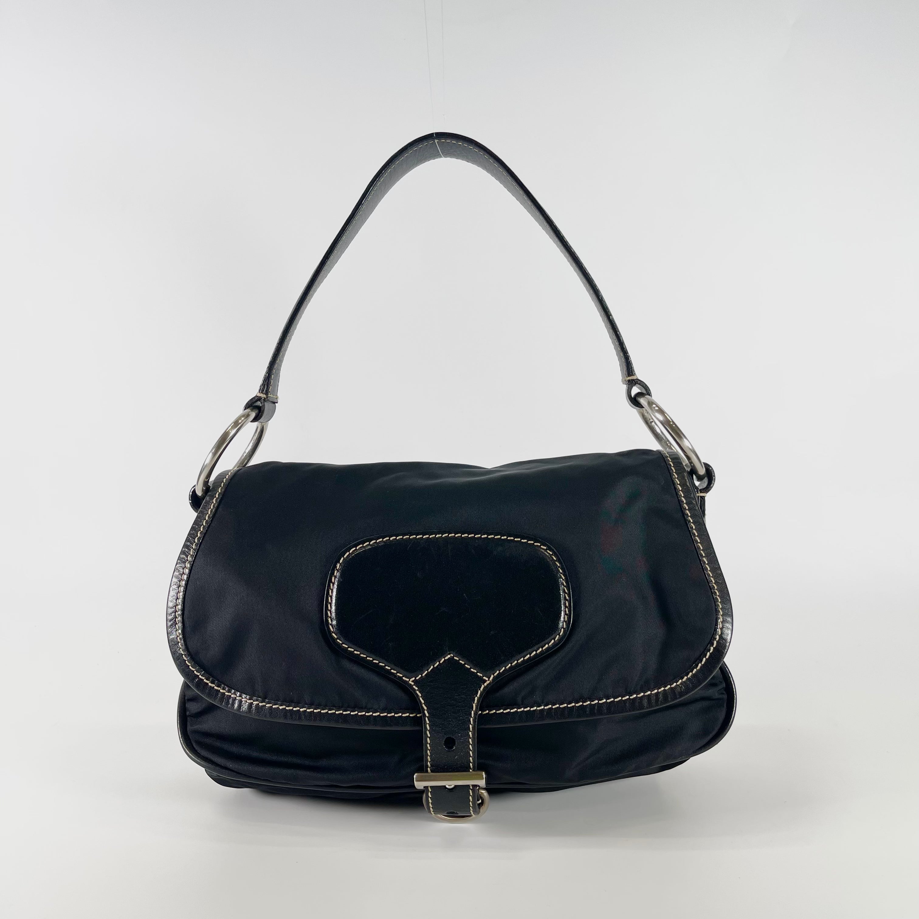 2604 secondhand PRADA nylon hand bag