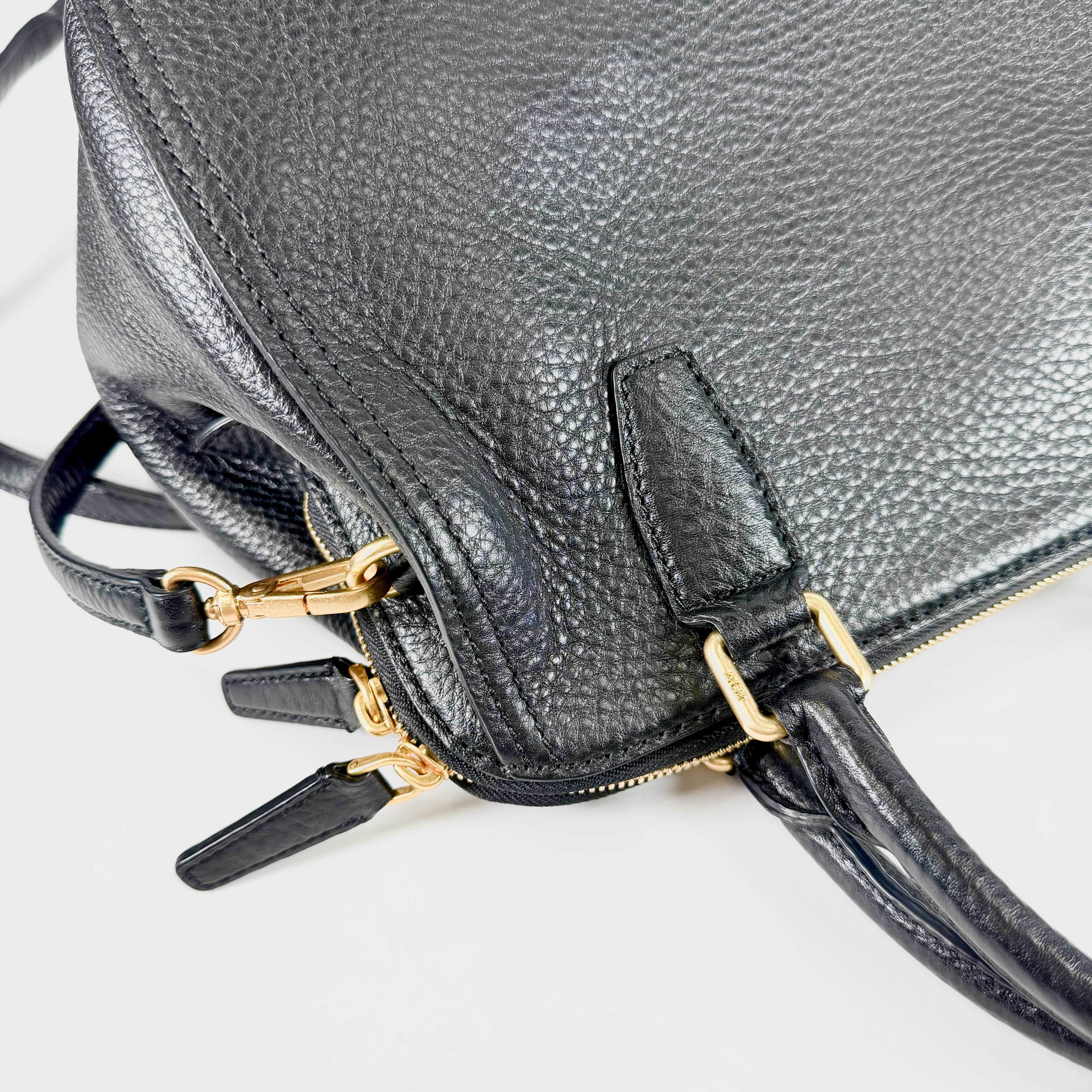 2608 secondhand MCM hand bag 2WAY hand bag black