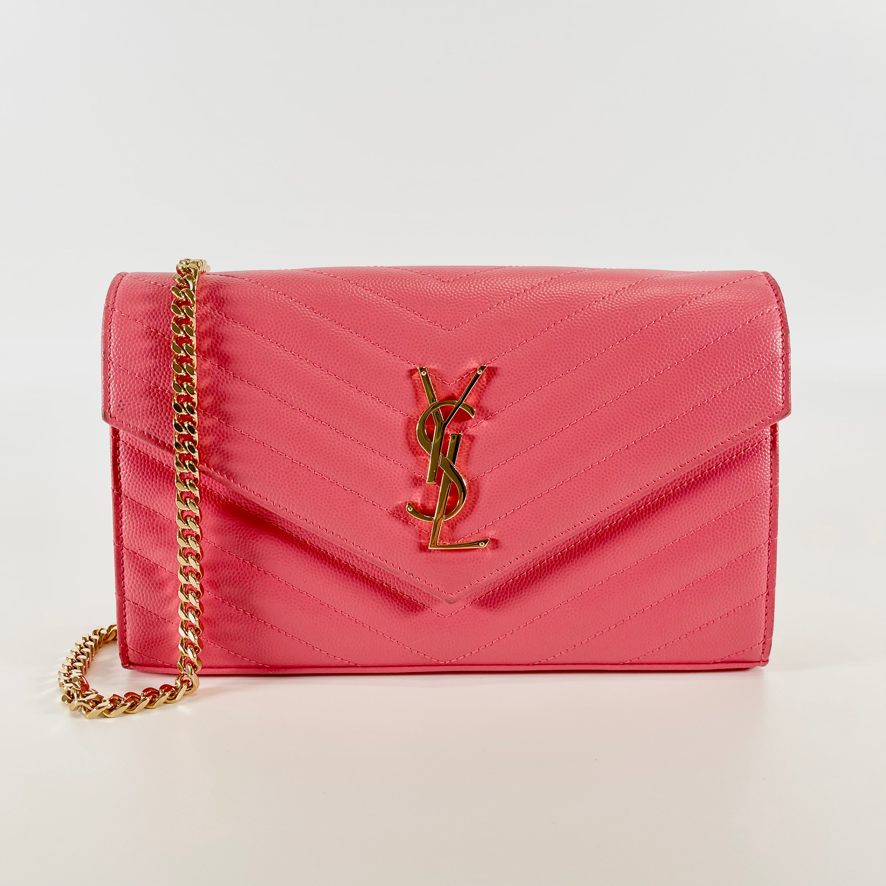 2602 secondhand SAINTLAURENT brand bag rope Chain Shoulder