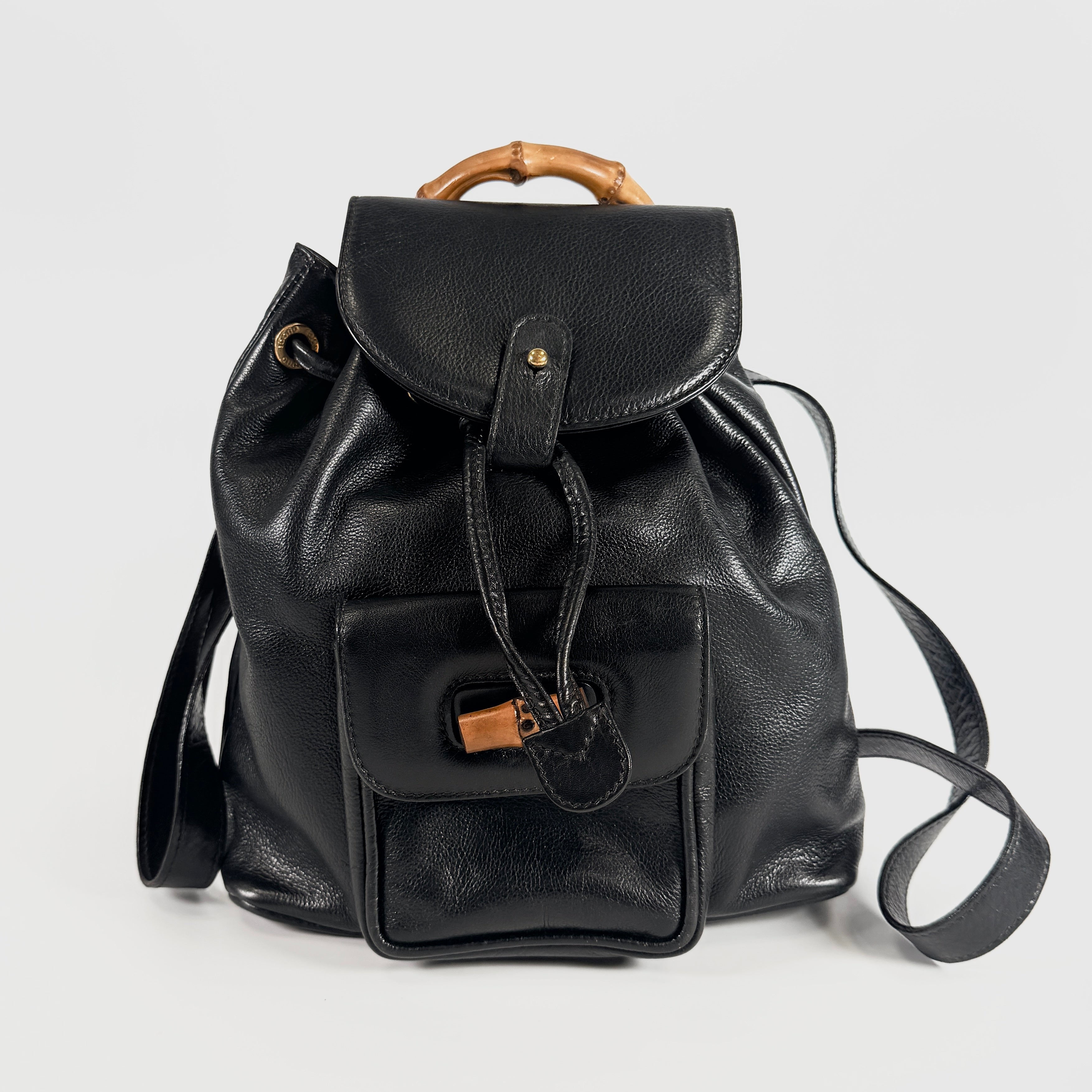 2606 secondhand GUCCI Bamboo backpack