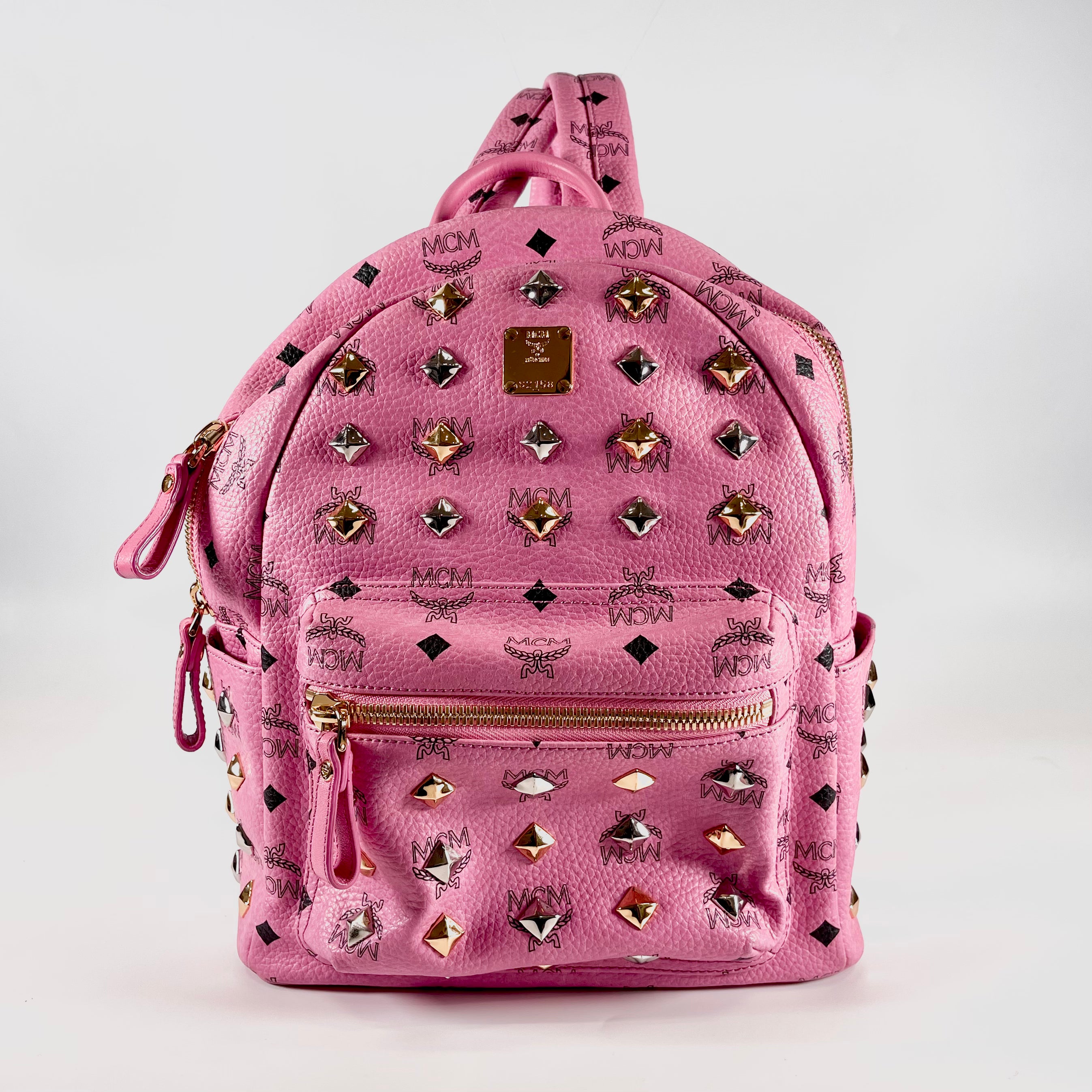 2601 MCM backpack pink leather