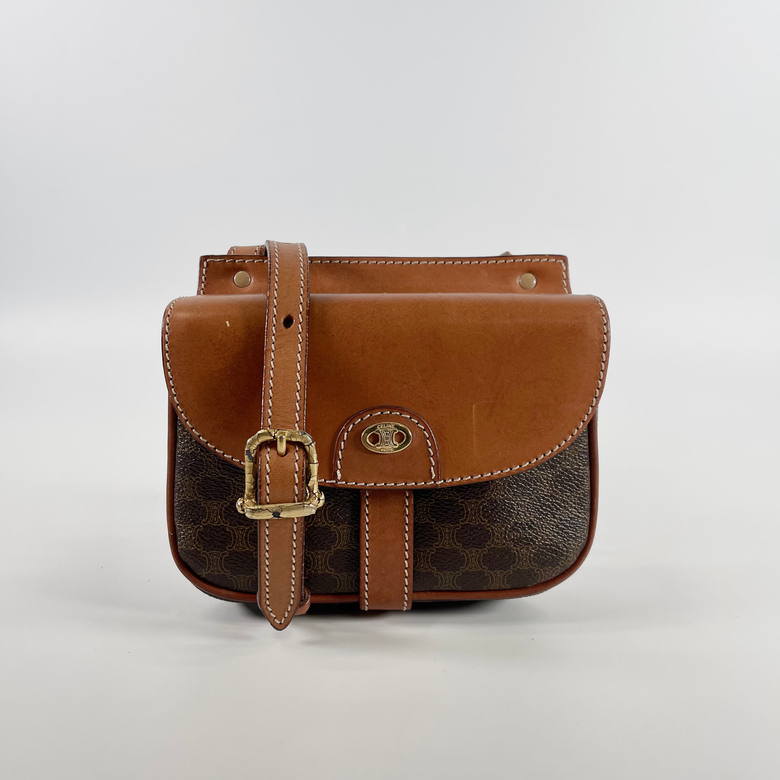2602 secondhand CELINE Macadam Shoulder bag