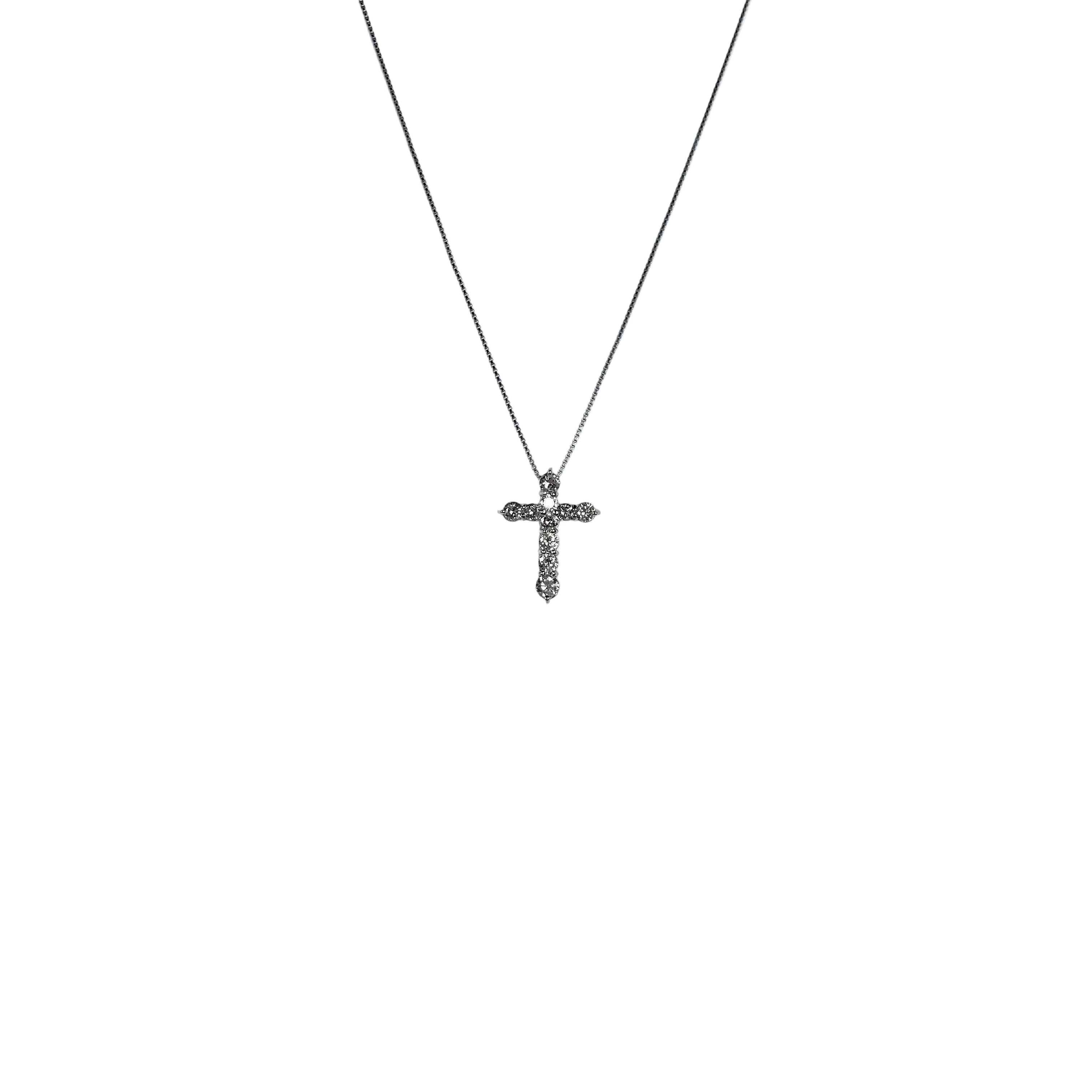 2601 secondhand (11269 0202)D1.00ct PT900/850 4.8g necklace