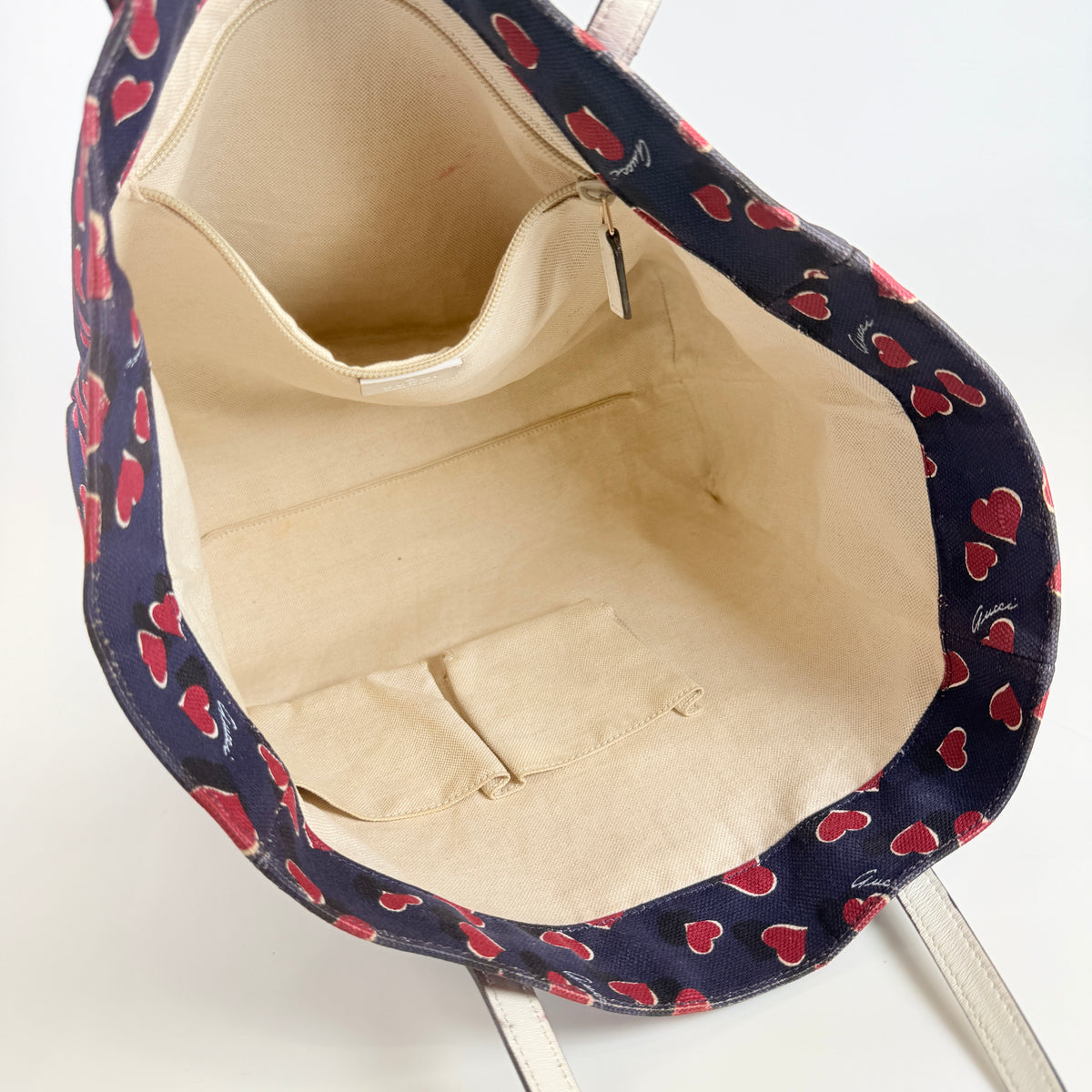 2607 secondhand GUCCI heart Tote Bag