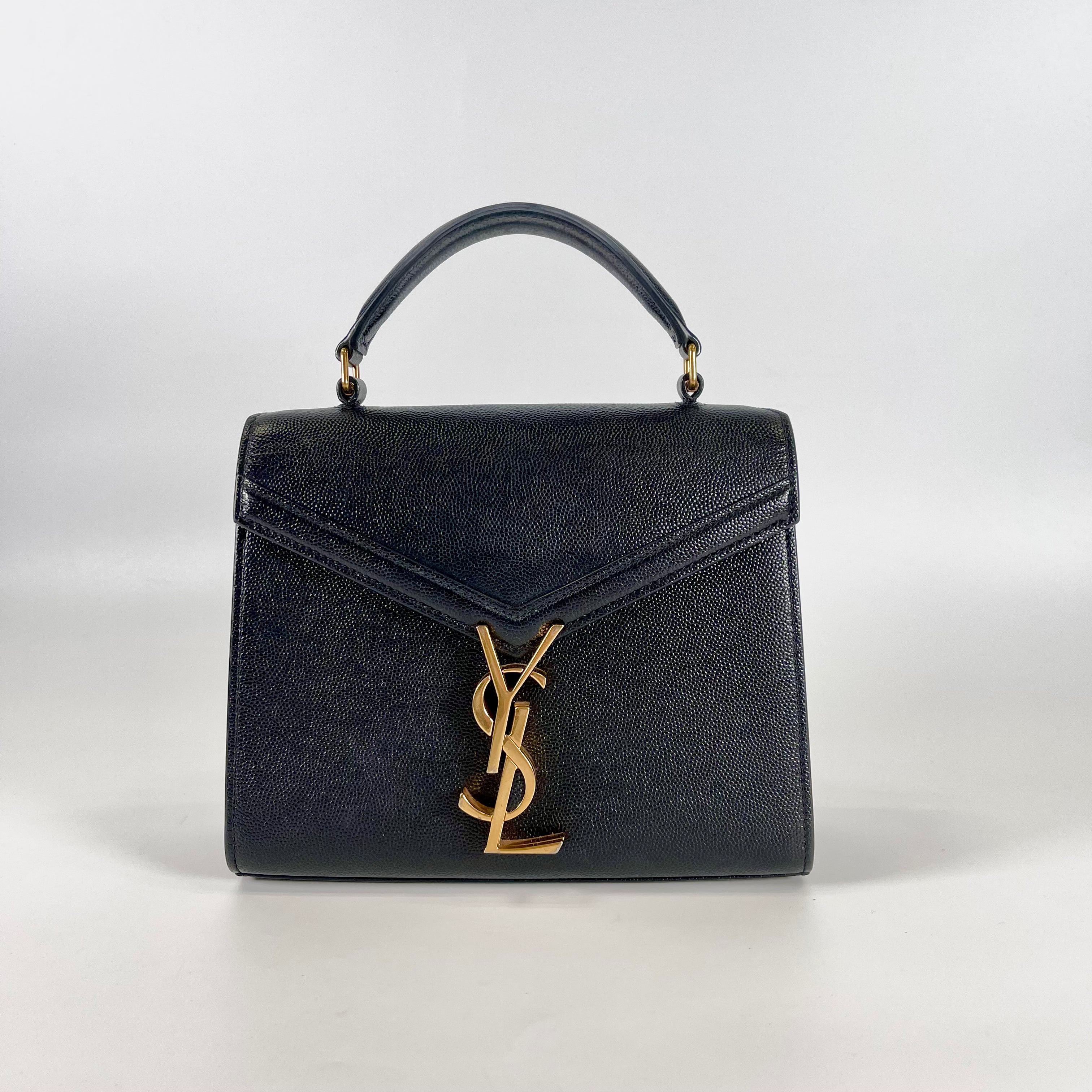 2601 secondhand SAINTLAURENT Cassandra mini Embossed black