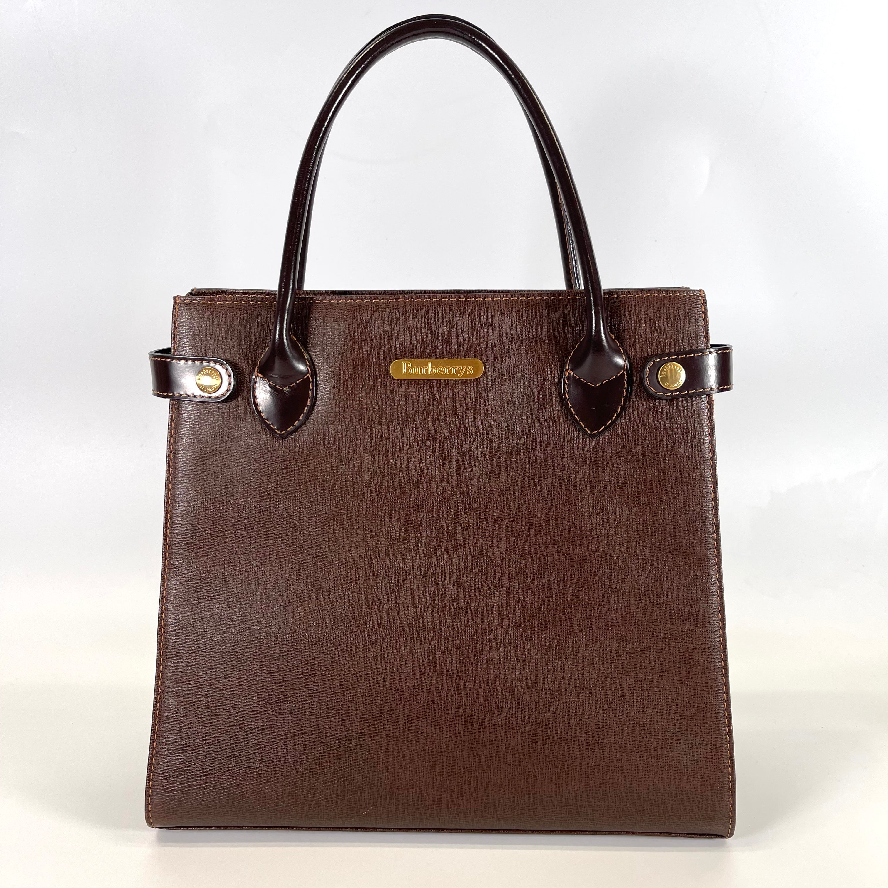 2512 secondhand hand bag Dark Brown leather hand bag