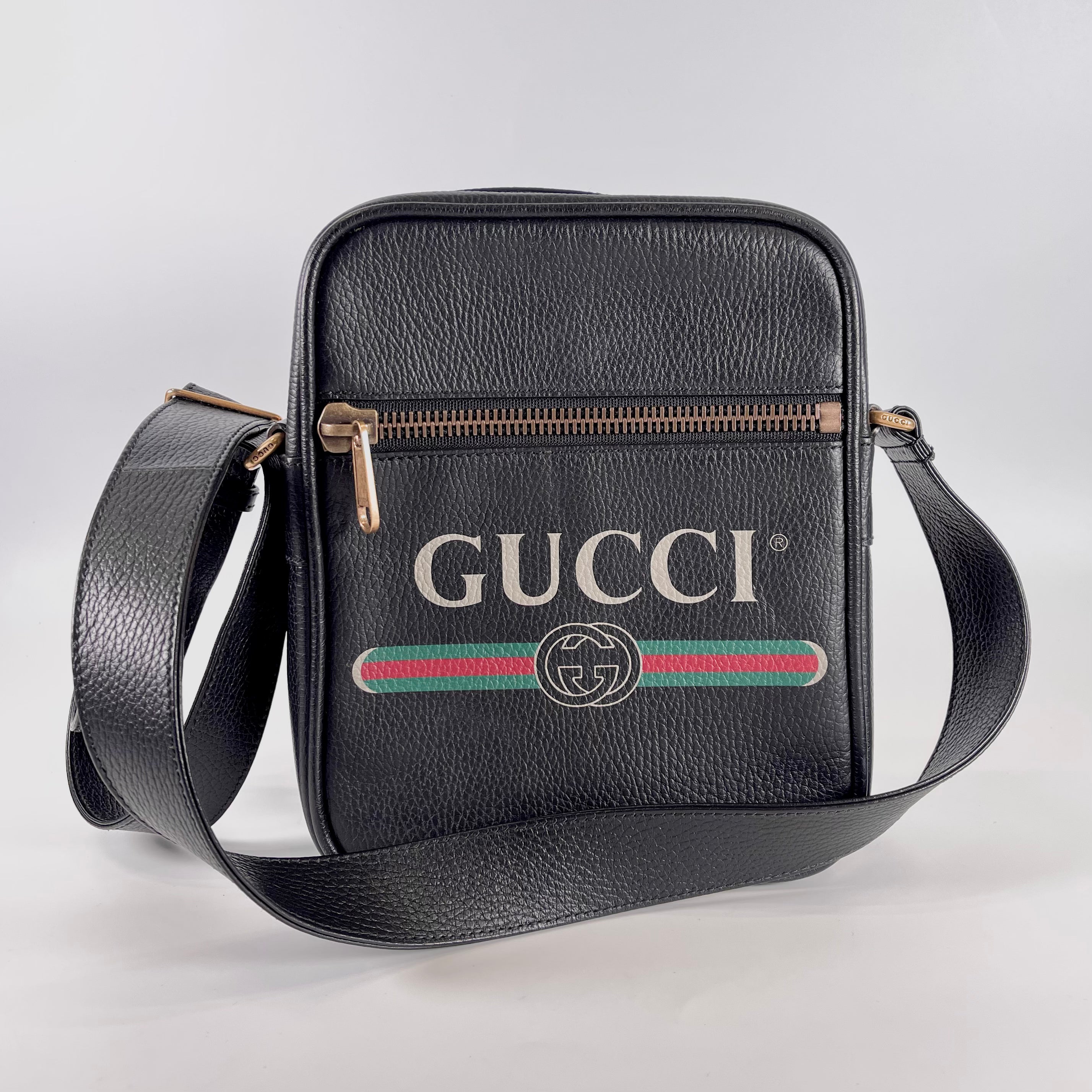2602 secondhand GUCCI Print Shoulder bag