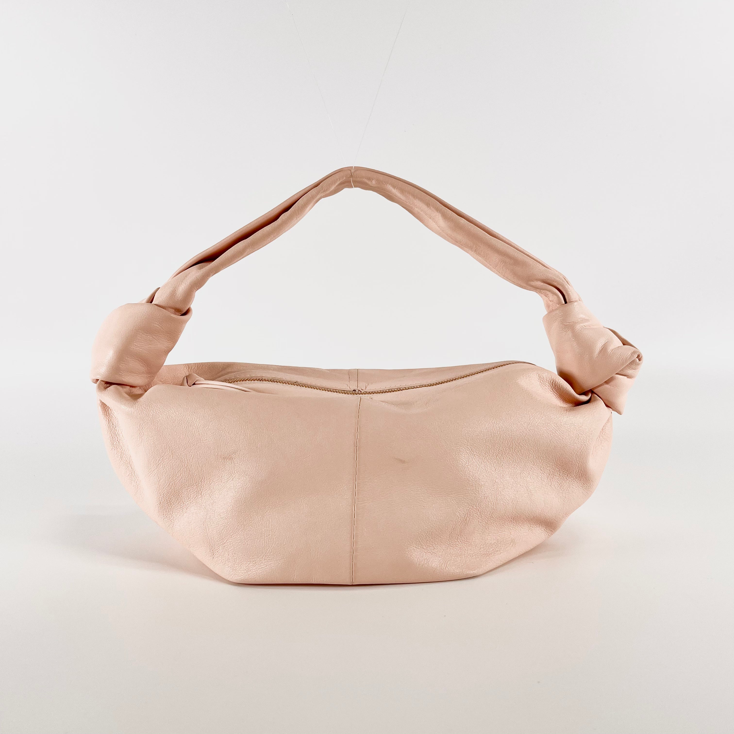 2602 secondhand BOTTEGA VENETA brand bag double soft beige
