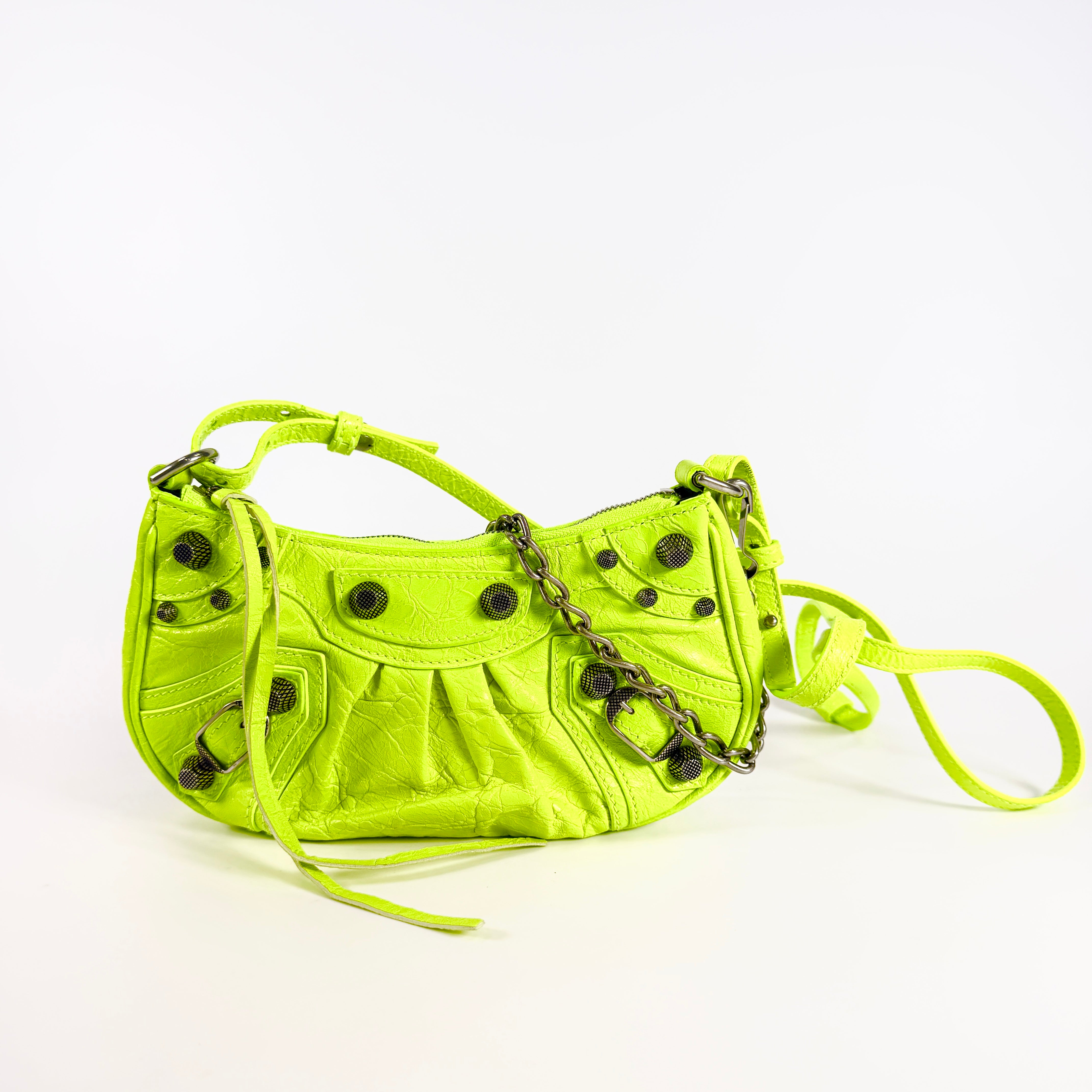 2607 secondhand BALENCIAGA basket Yellow