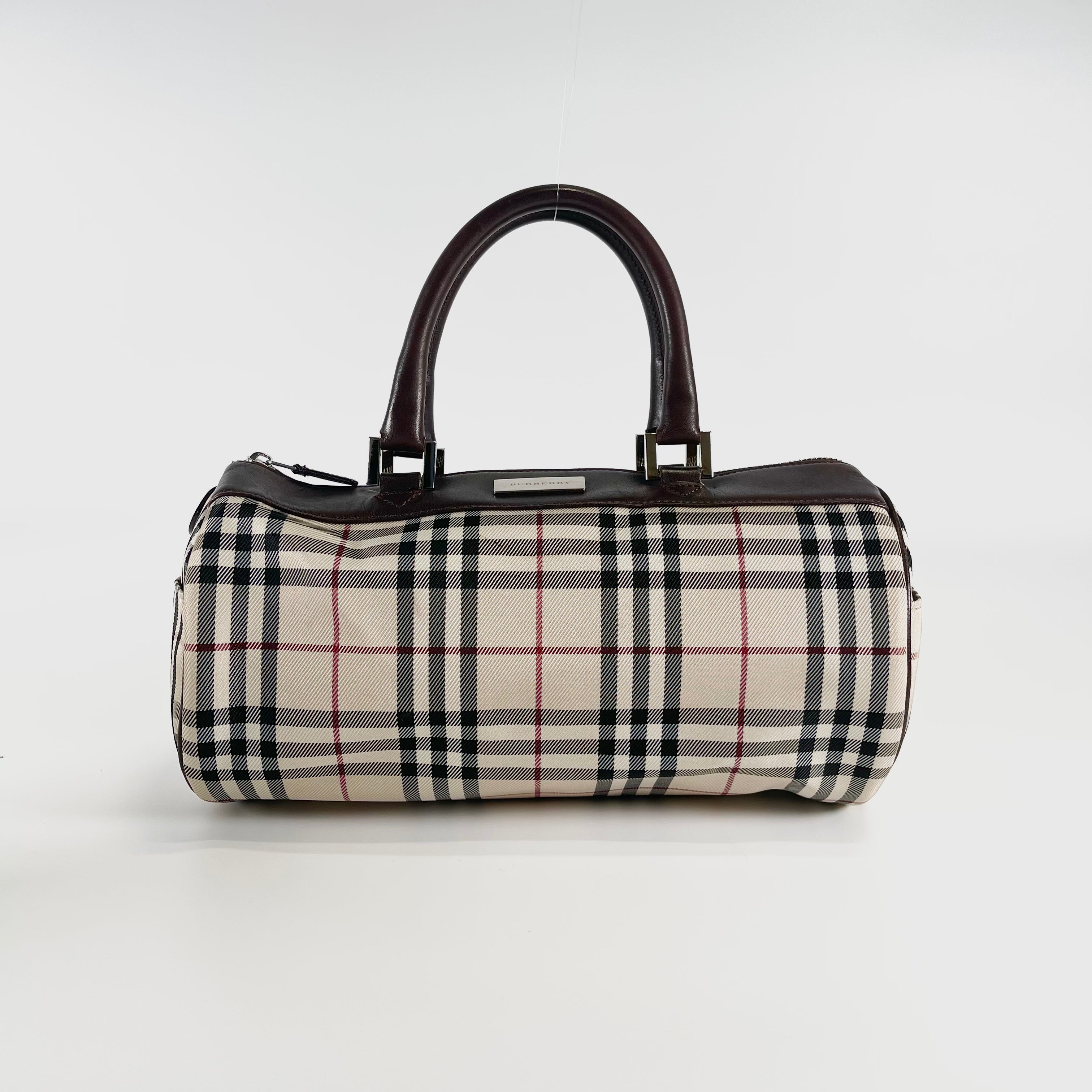 2601 secondhand BURBERRY check hand bag