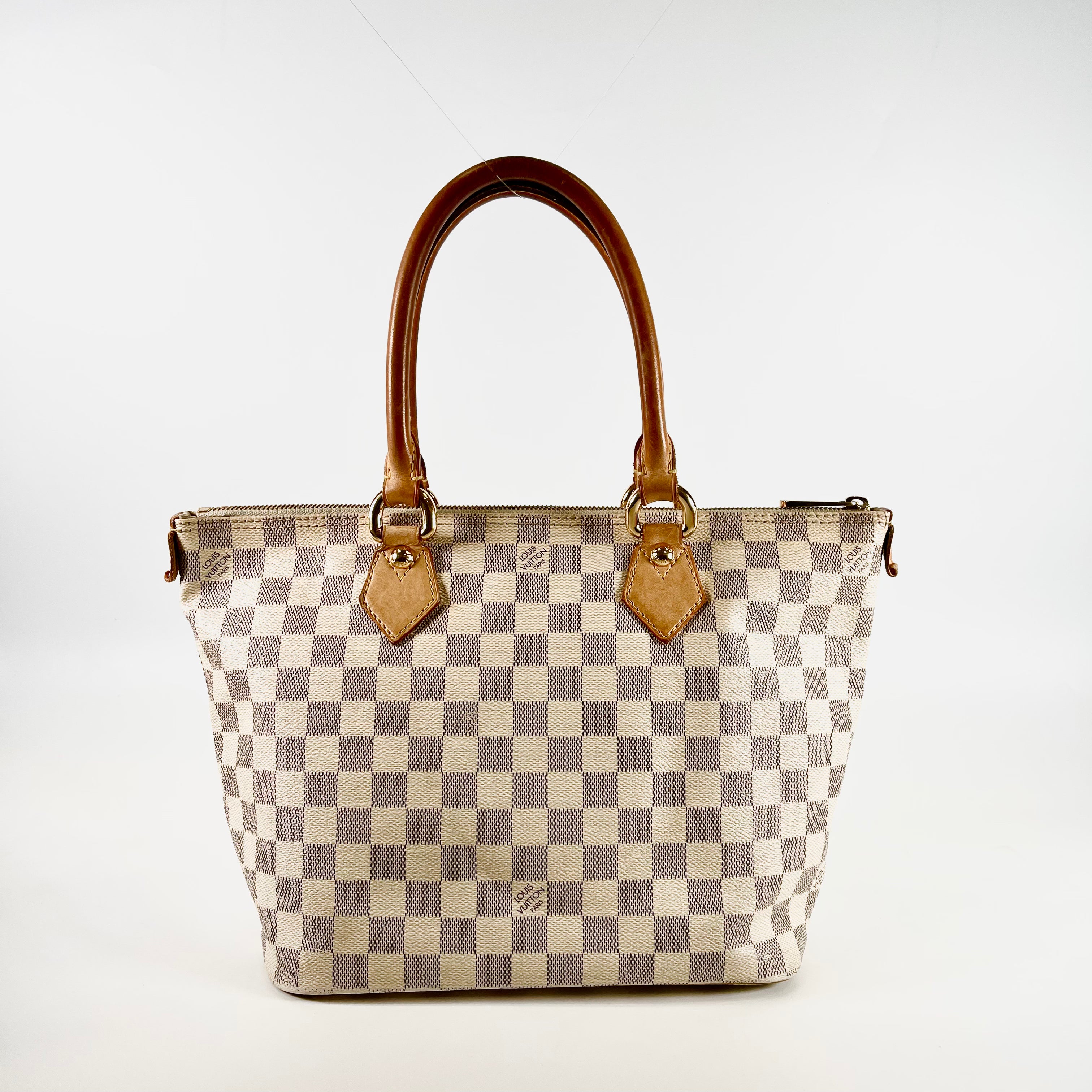 2602 secondhand LV Damier Azur Saleya PM
