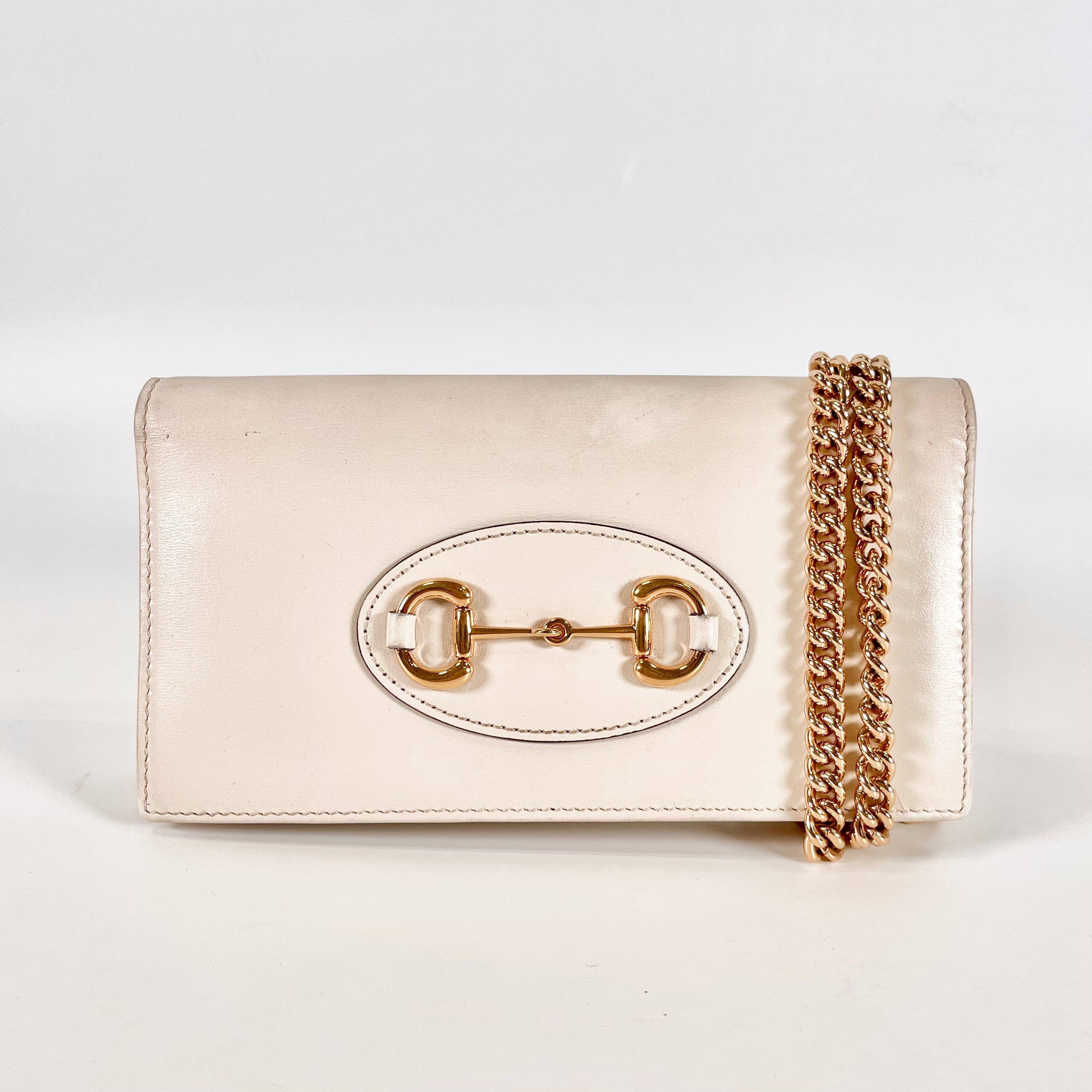 2601 secondhand GUCCI Horsebit Chain Wallet
