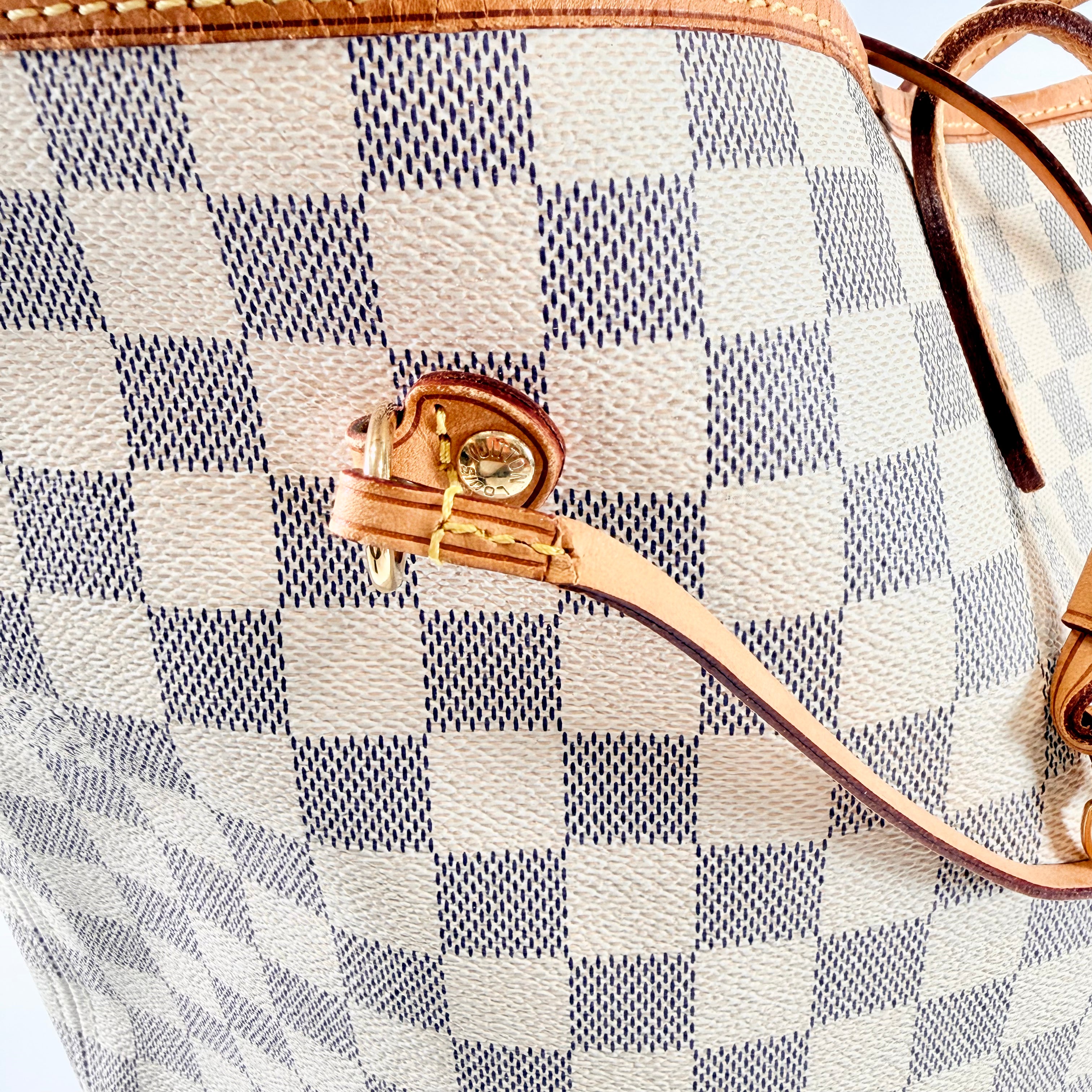 2606 secondhand LV Damier Azur Neverfull GM