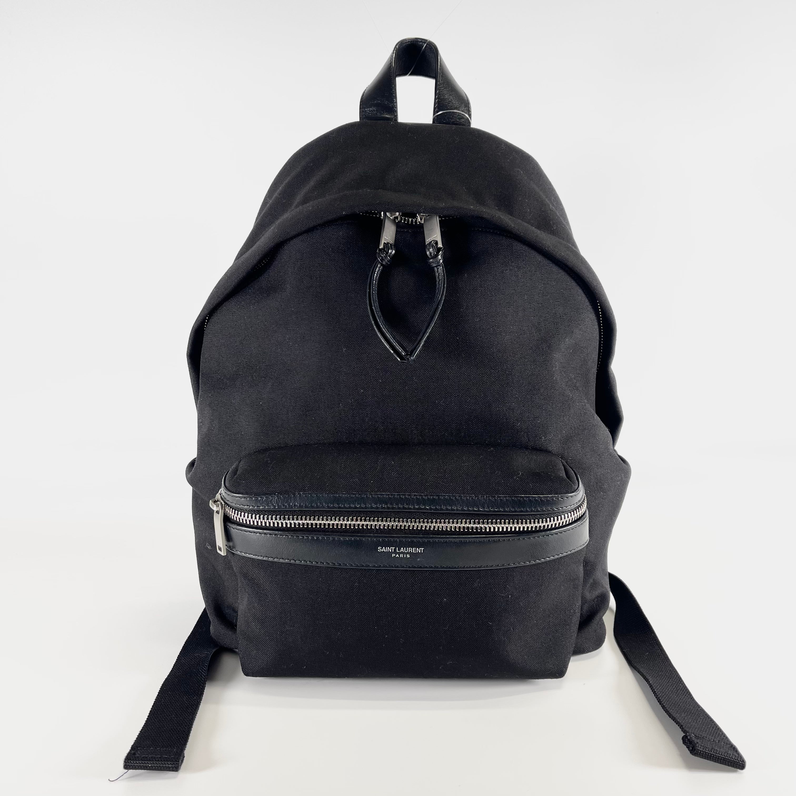 2602 secondhand SAINTLAURENT backpack ( bag pack ) canvas PLB650617.1220 black