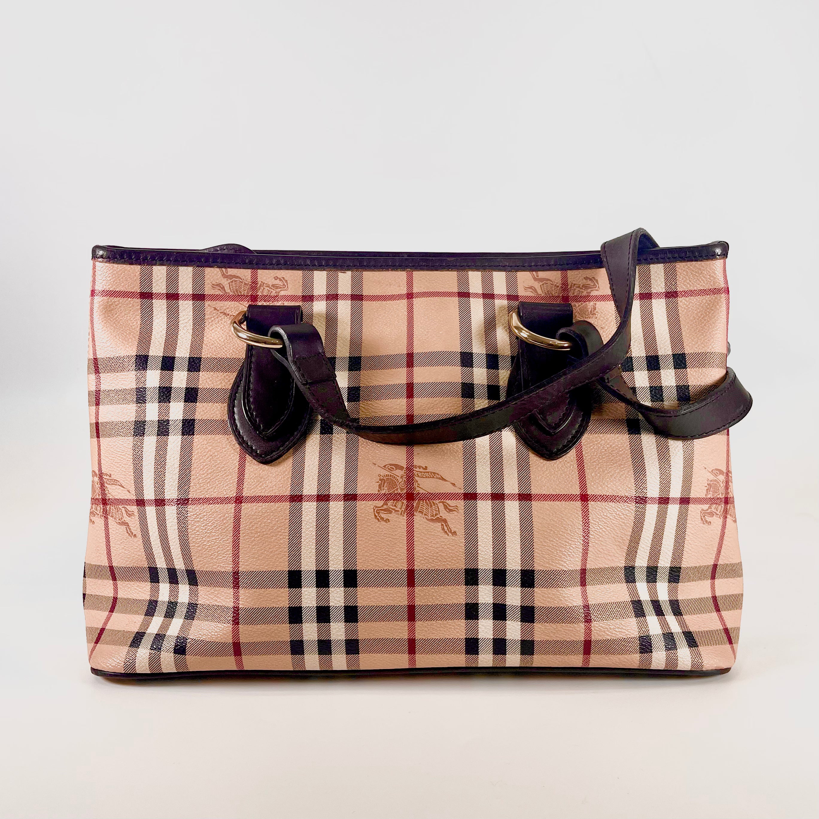 2602 secondhand BURBERRY check Shoulder bag
