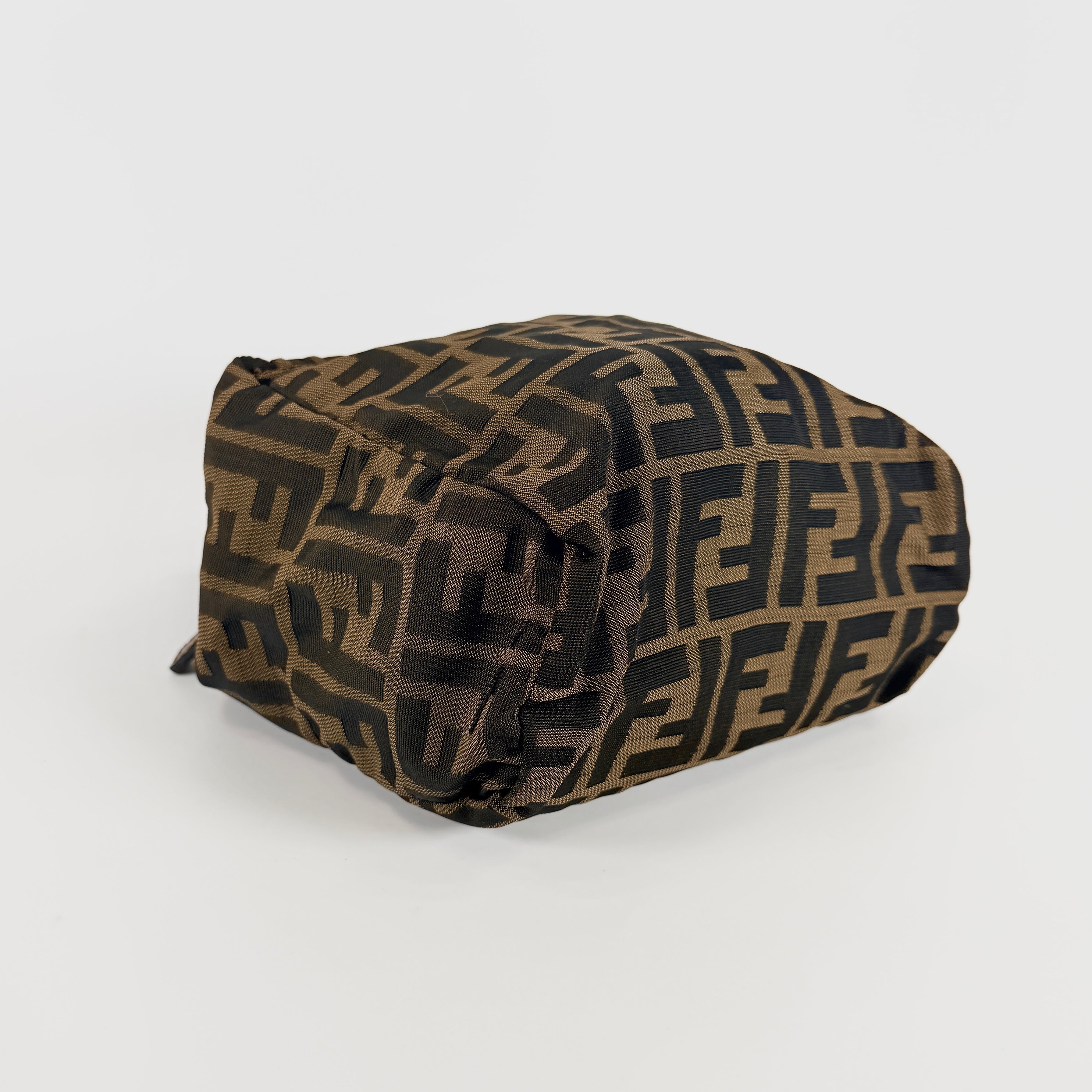 2607 secondhand FENDI Zucca mini hand bag