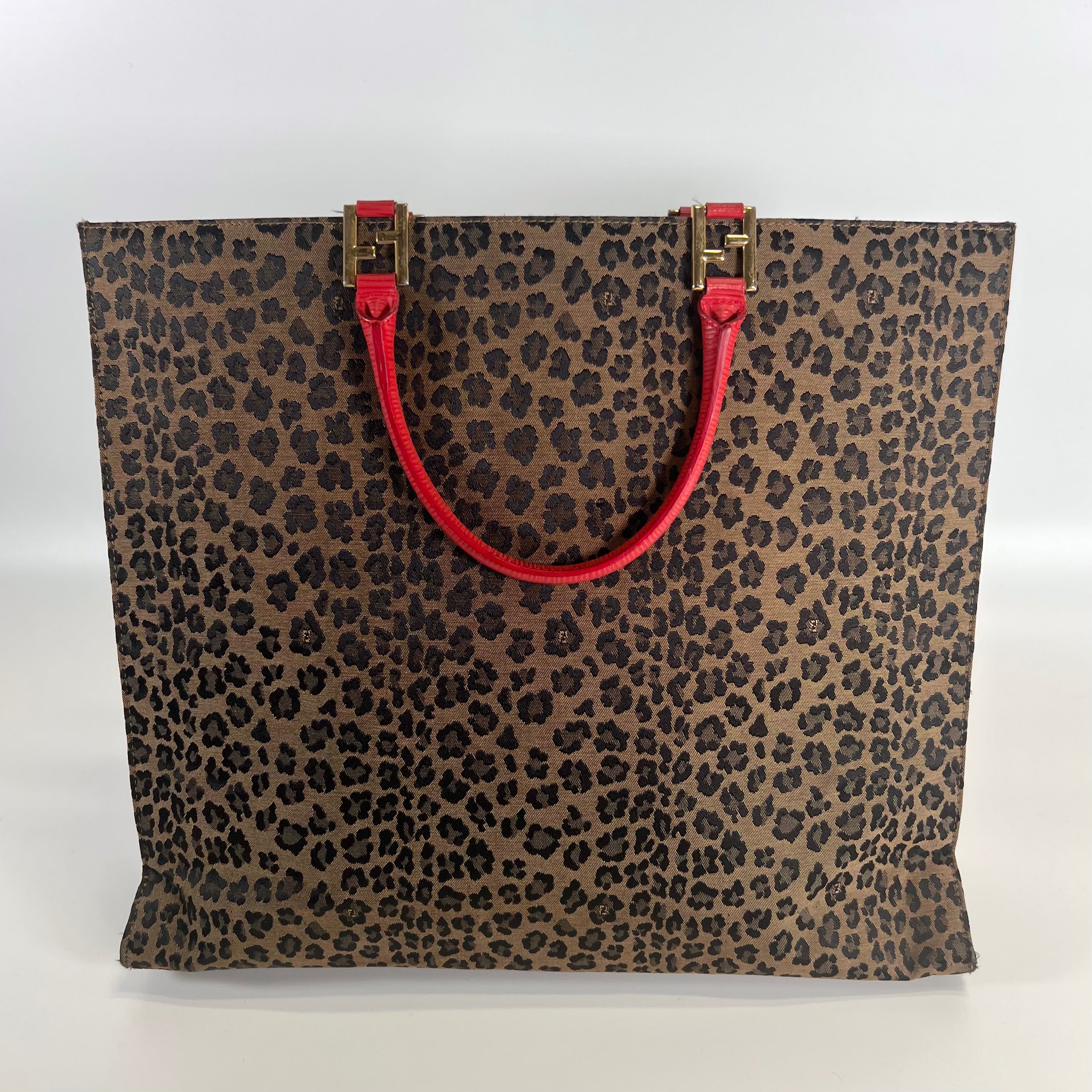 2512 secondhand  FENDI Leopard hand bag