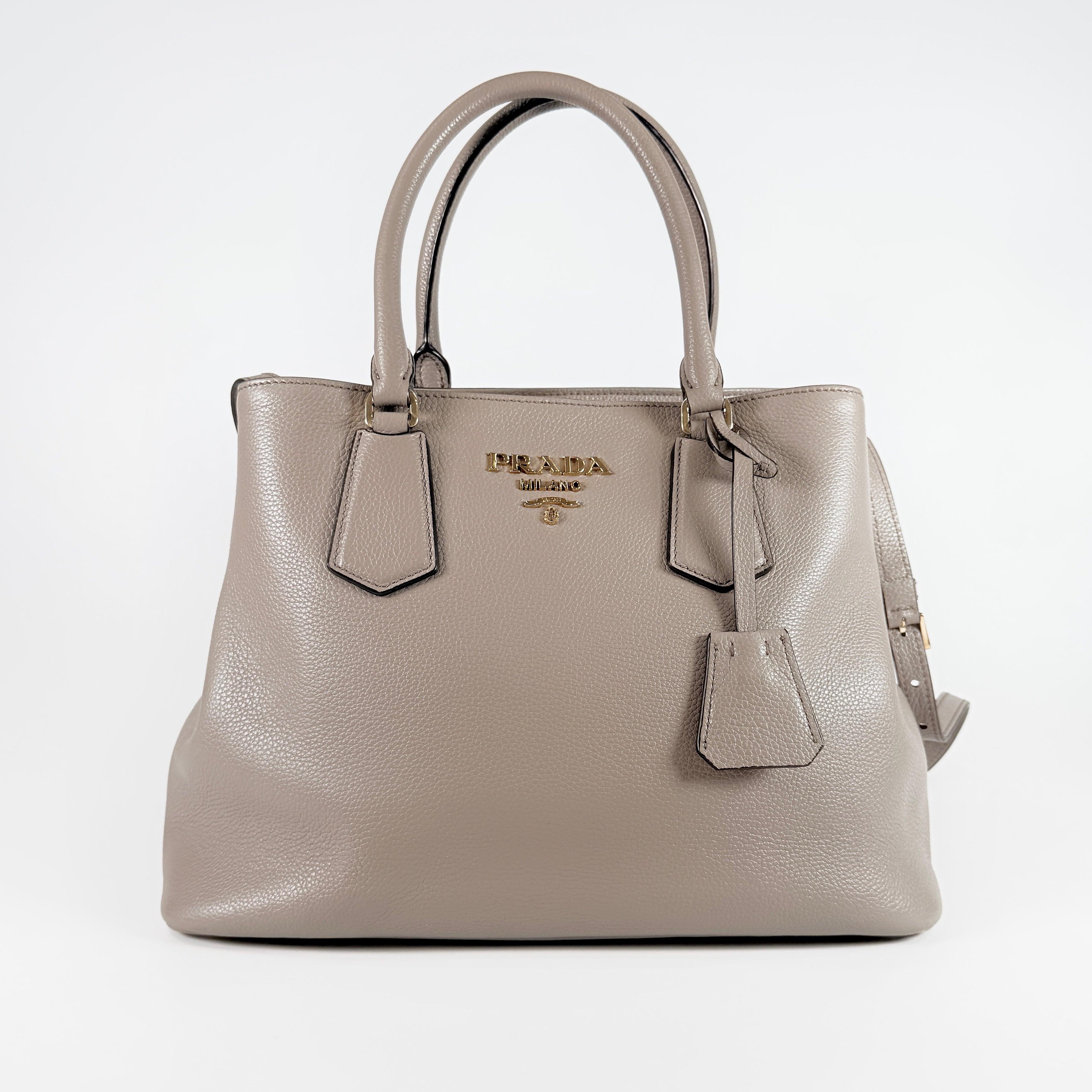 2607 secondhand Prada Leather 2Way Bag