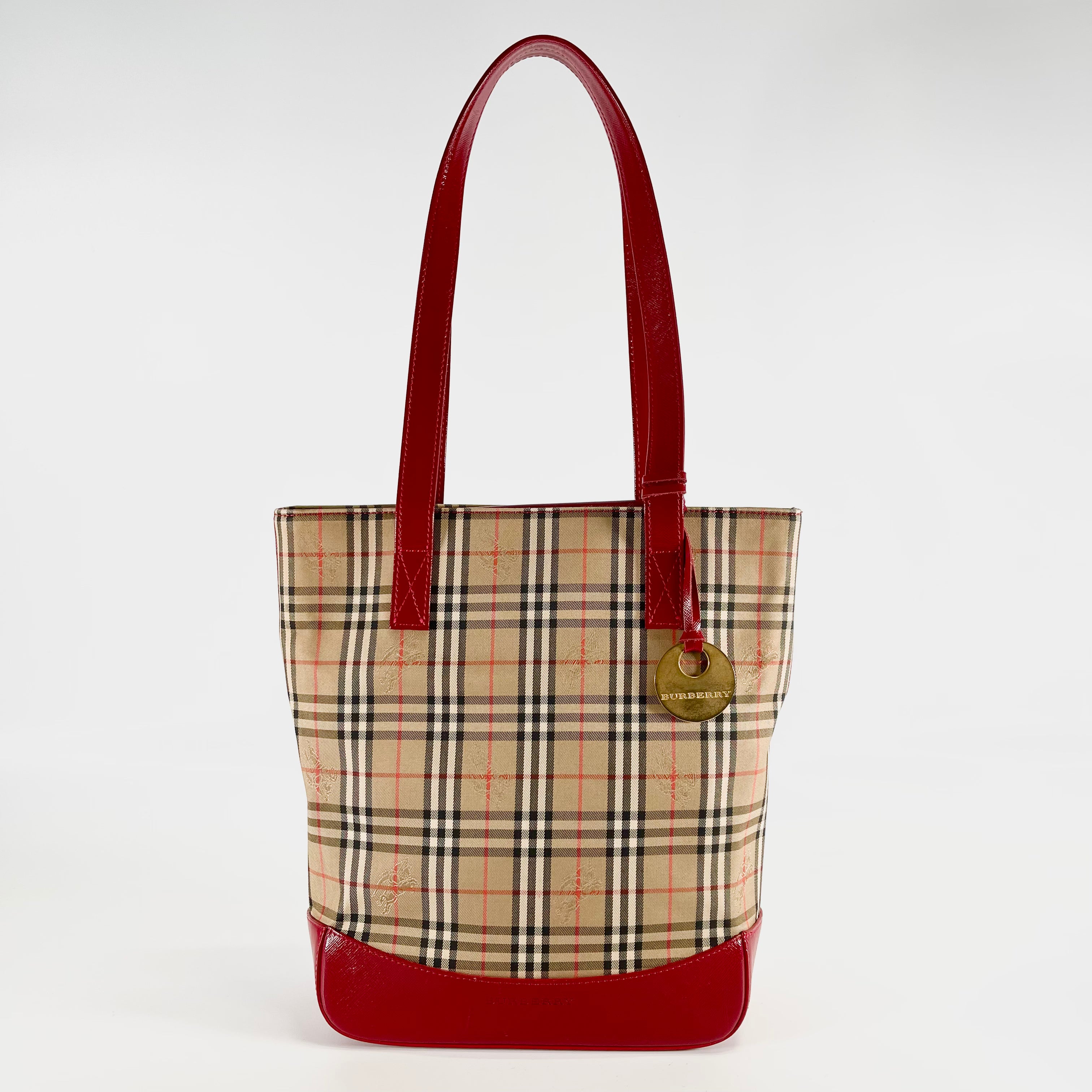 2602 secondhand BURBERRY Nova Check Tote