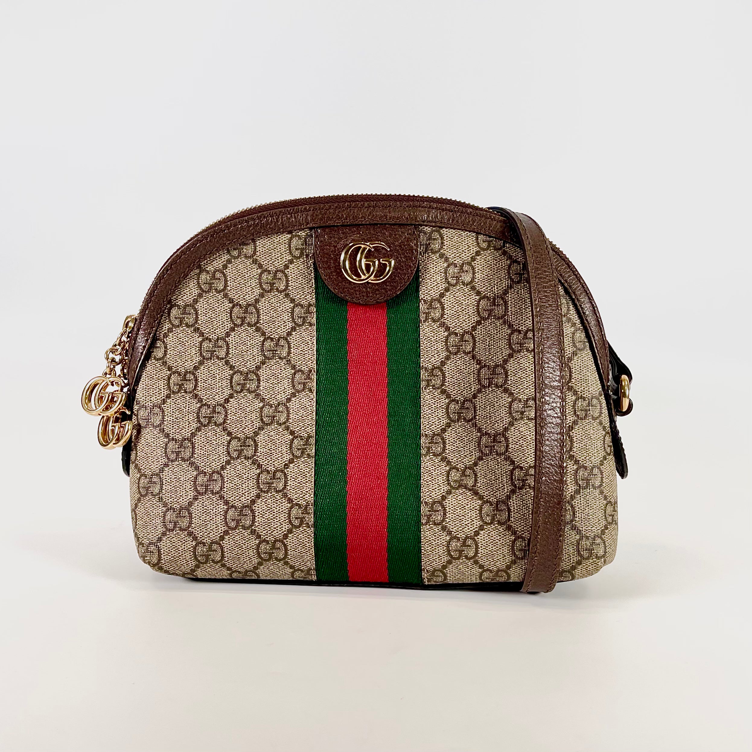 2601 GUCCI GG Supreme PVCx leather Shoulder bag beige 499621
