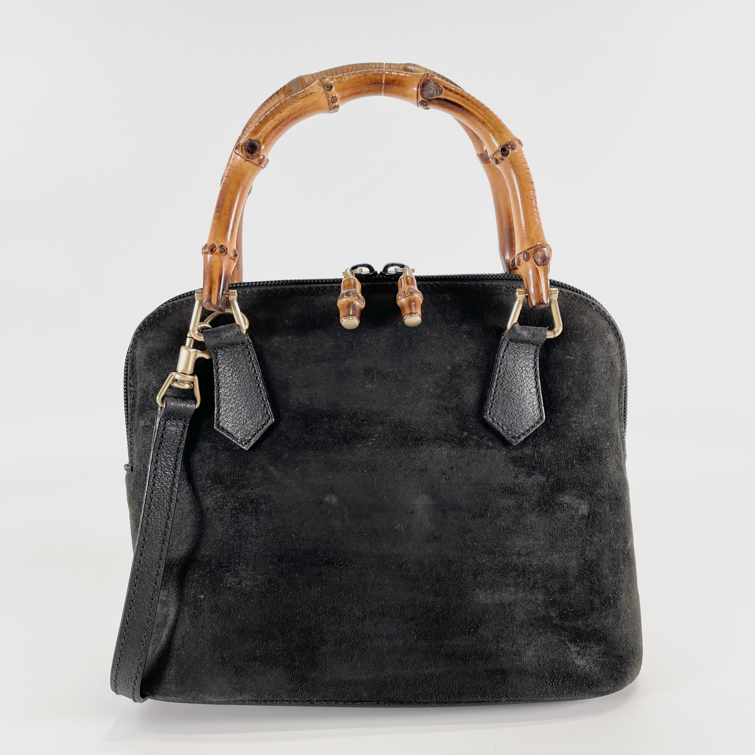 2602 secondhand GUCCI Bamboo 2Way bag