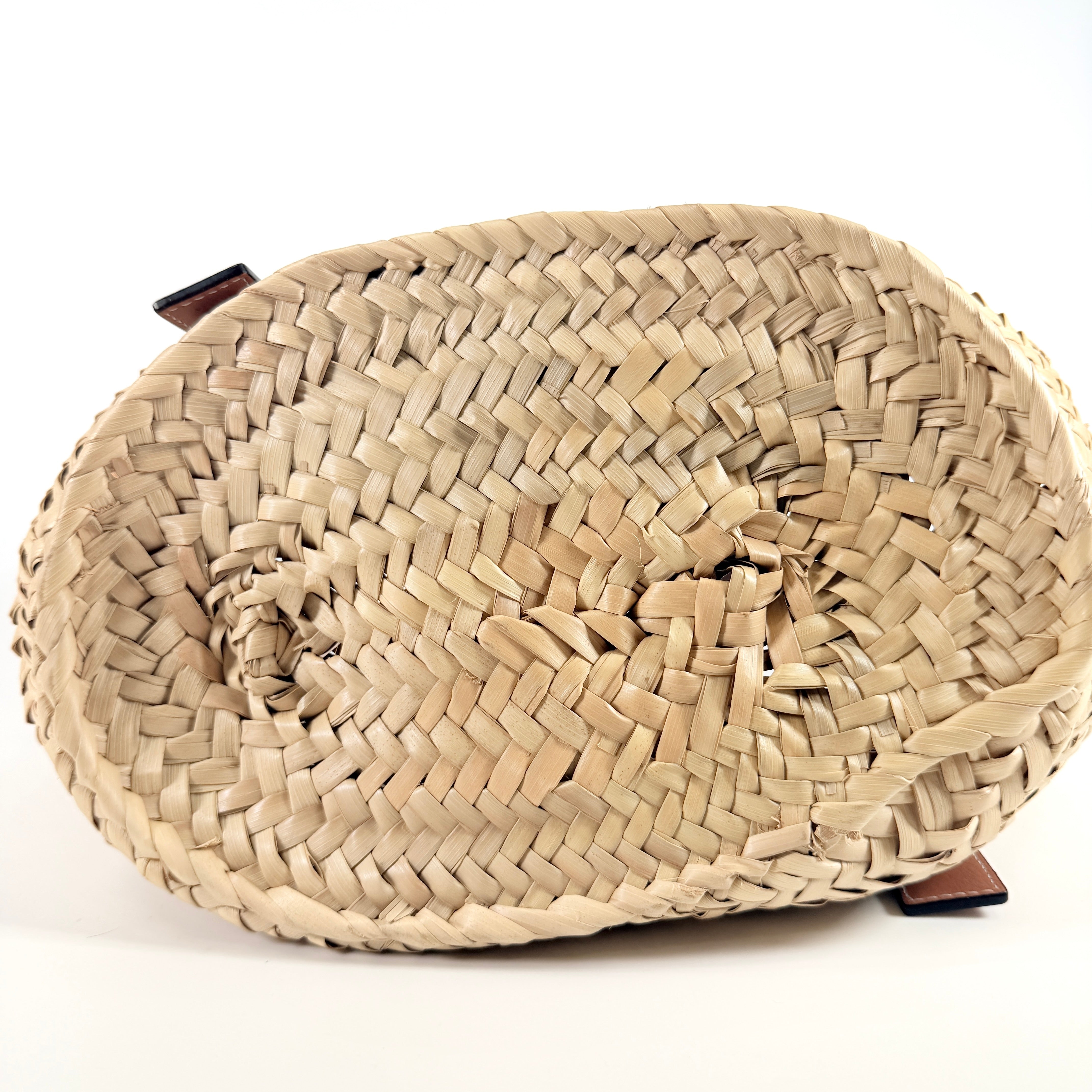 2608 secondhand LOEWE Logo Basket Bag